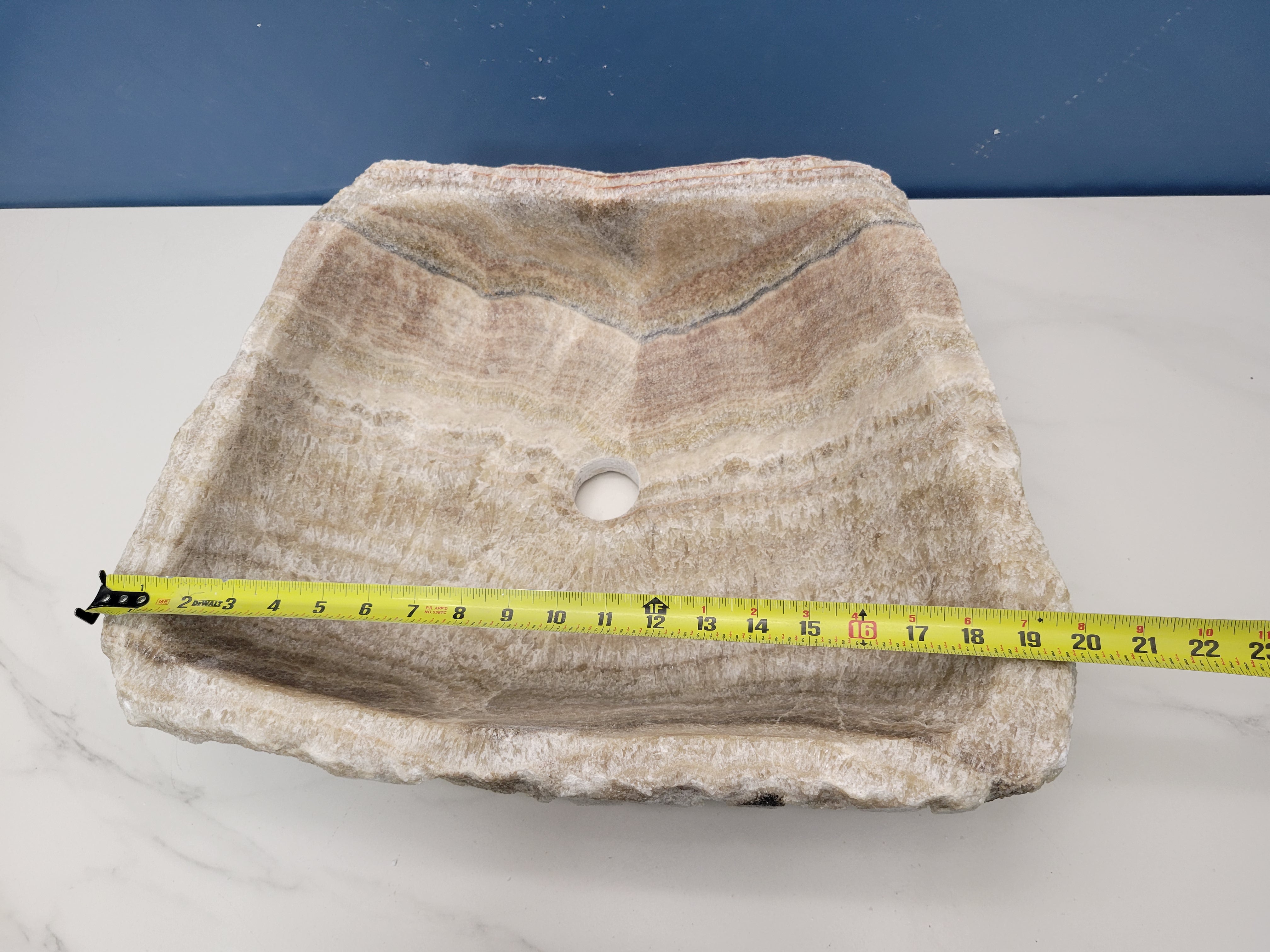 SET1022 Onyx Stone Vessel Bathroom Sink (Set of Two)