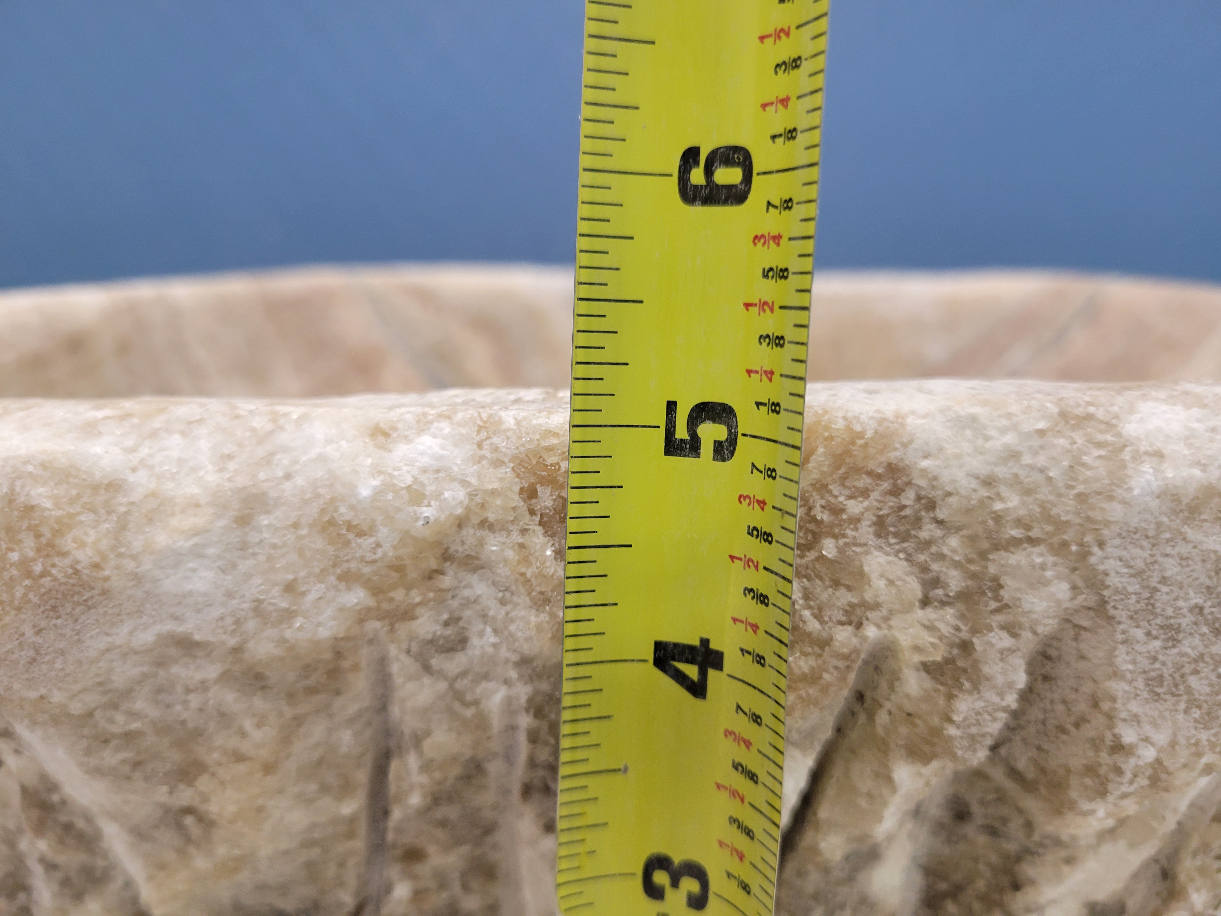 S15_19 Onyx Stone Vessel Bathroom Sink - 19 x 14.5 inch