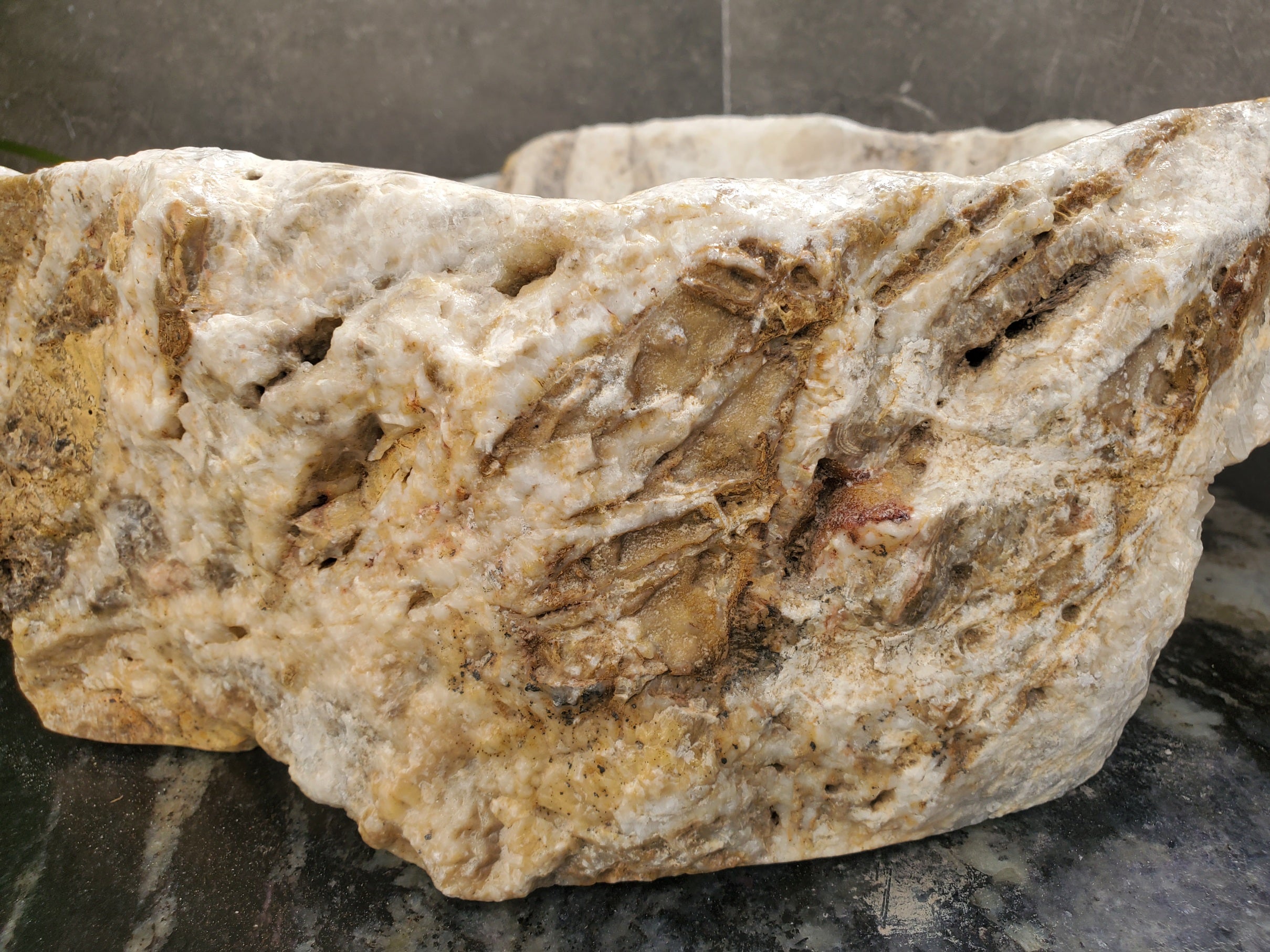 S31_23 Onyx Stone Vessel Bathroom Sink