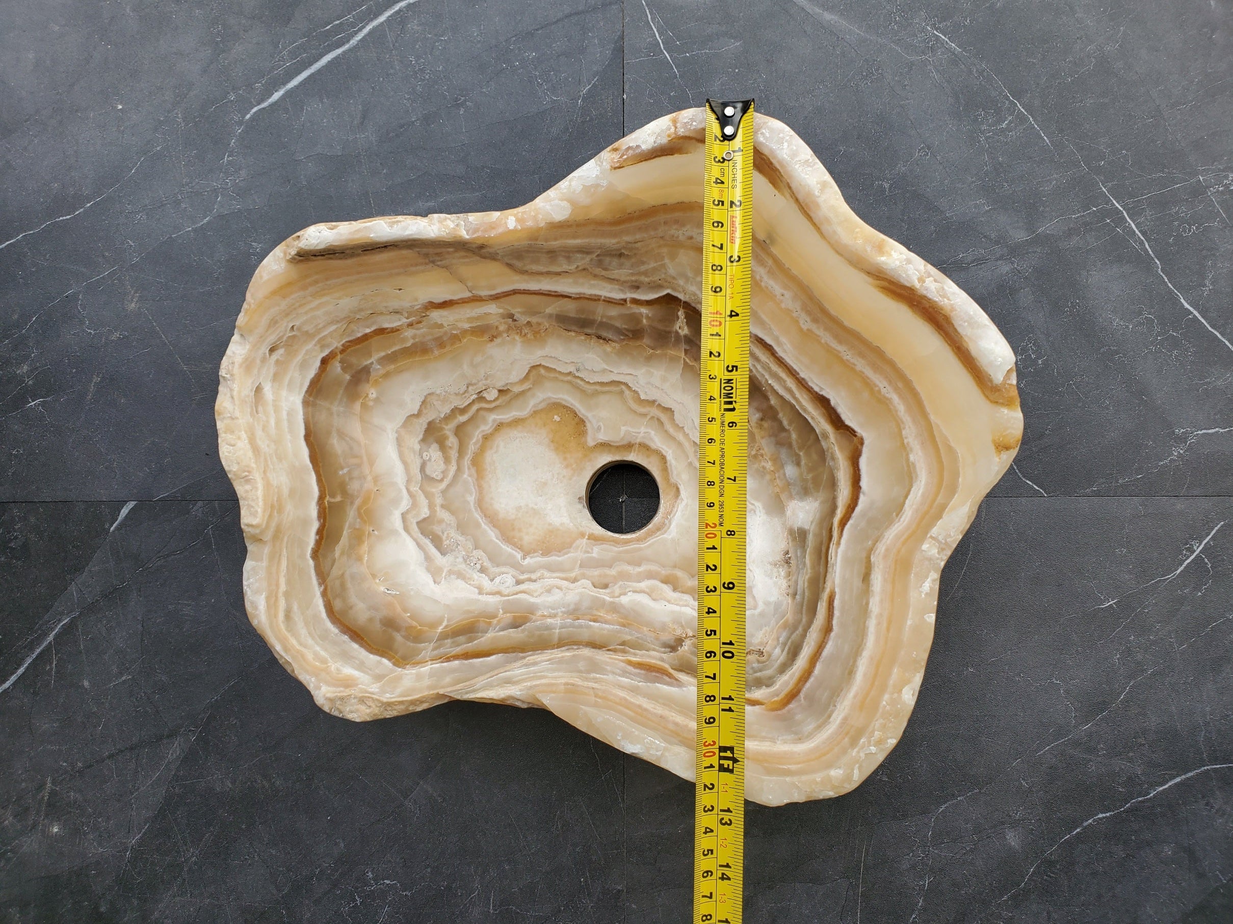 S31_06 Onyx Stone Bathroom Vessel Sink