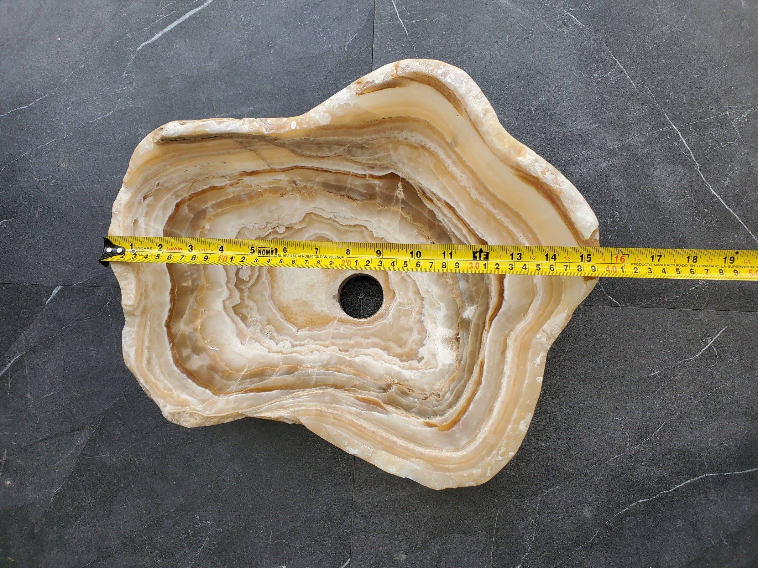 S31_06 Onyx Stone Bathroom Vessel Sink