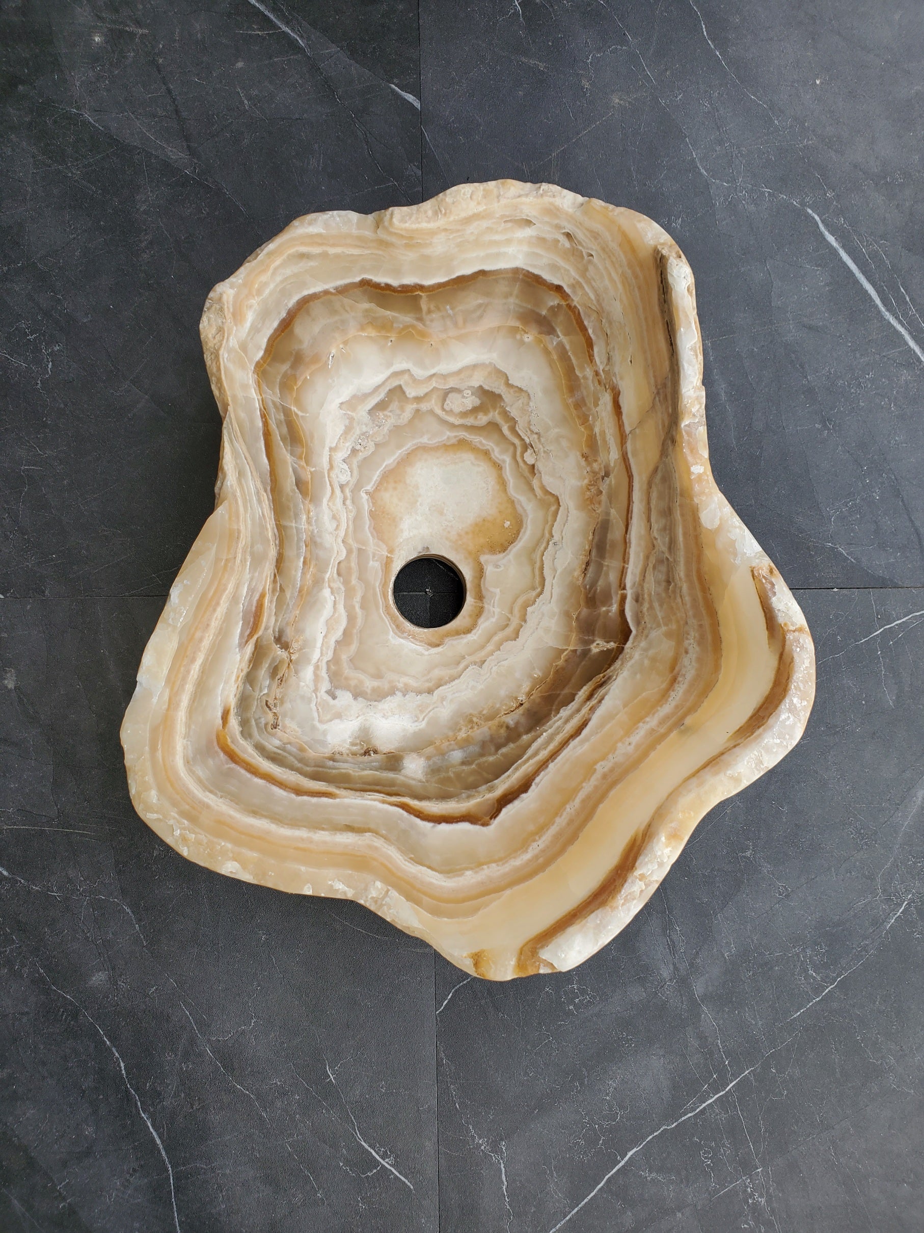 S31_06 Onyx Stone Bathroom Vessel Sink