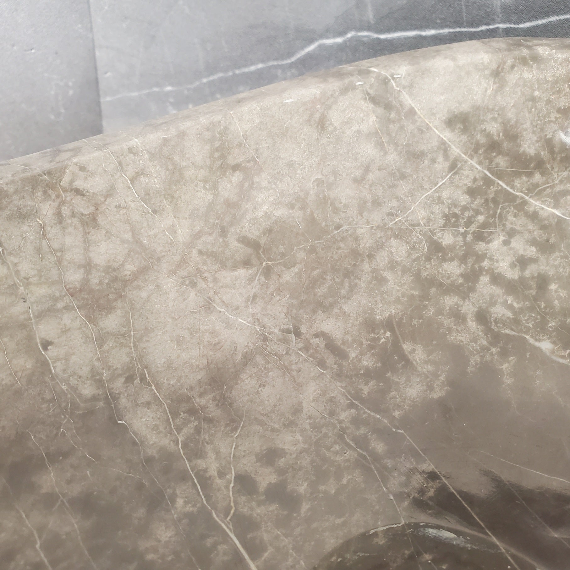 S28_13 Marble Stone Vessel Bathroom Sink
