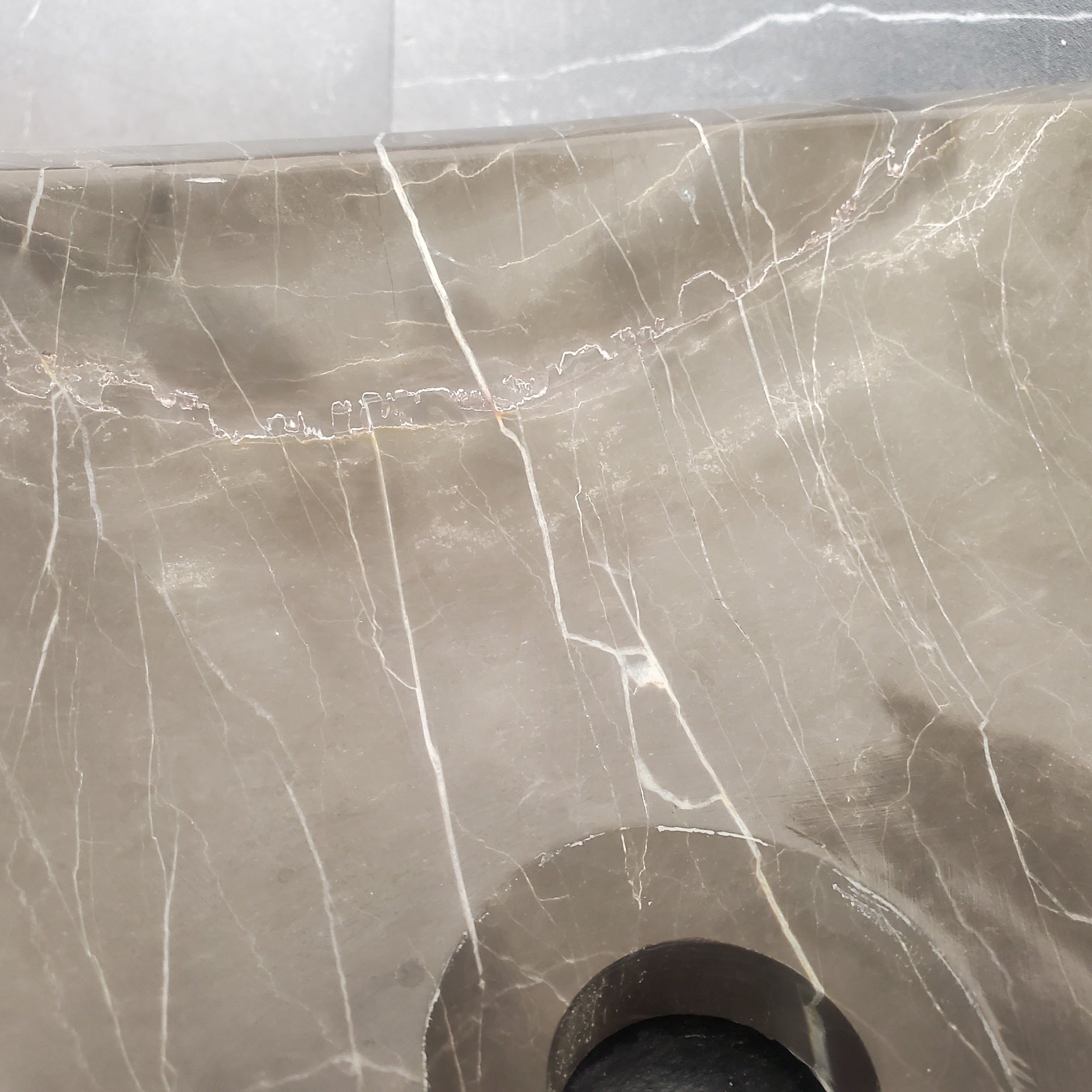 S28_13 Marble Stone Vessel Bathroom Sink