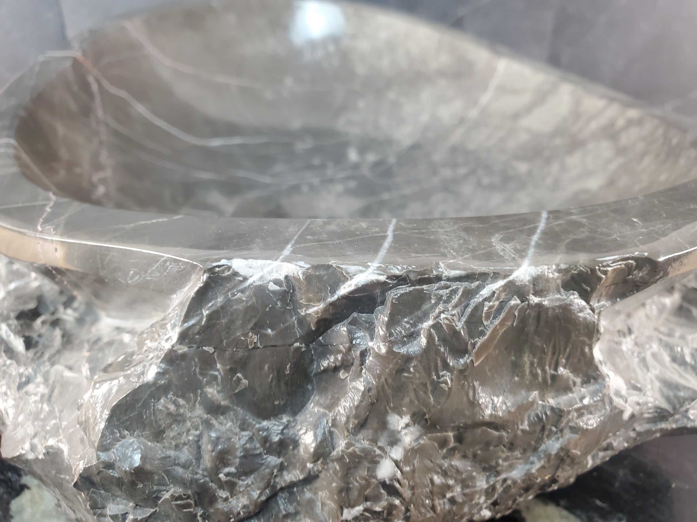 S28_19 Marble Stone Vessel Bathroom Sink - 16 x 13 inch