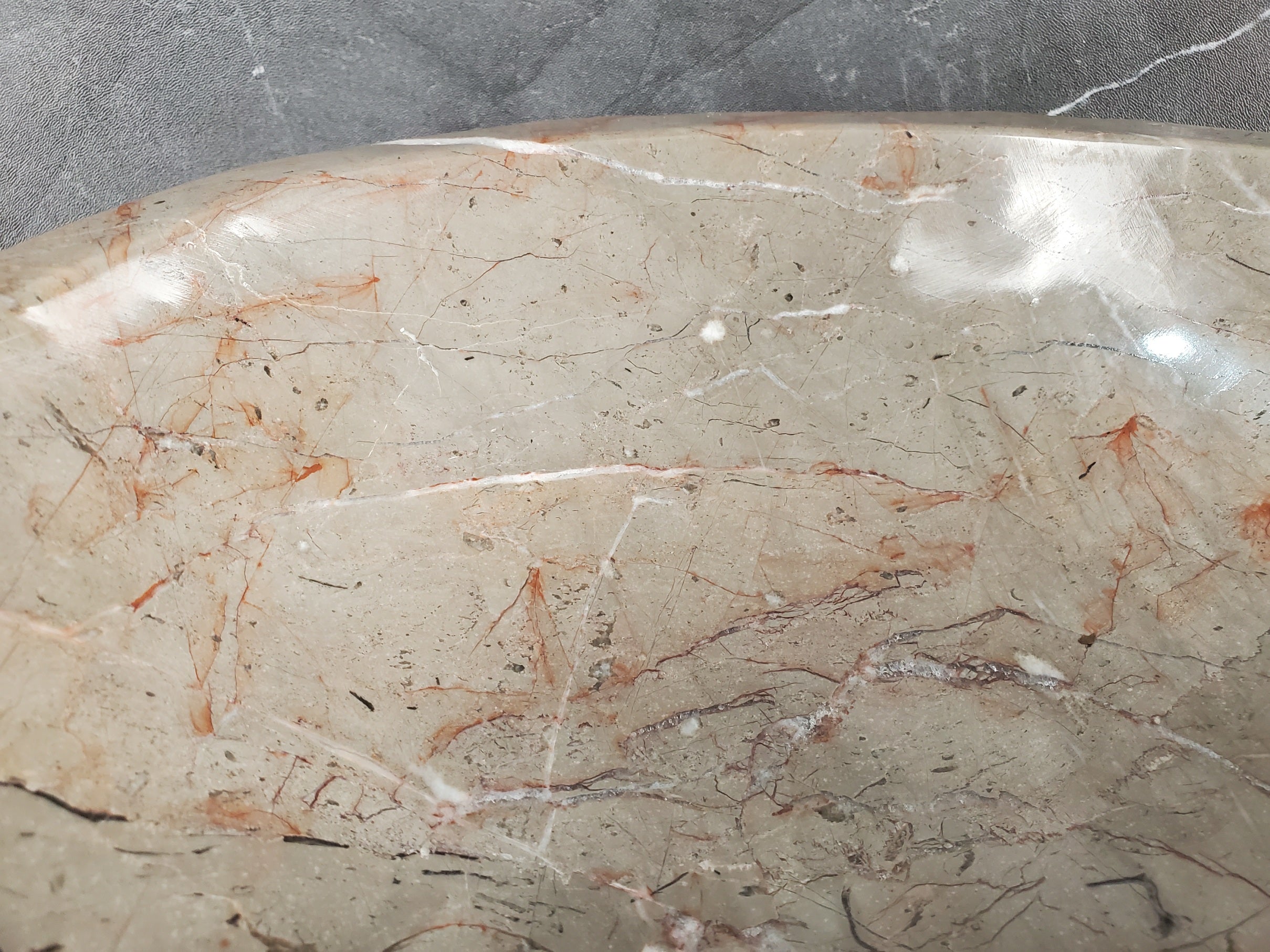S28_20 Marble Stone Vessel Bathroom Sink