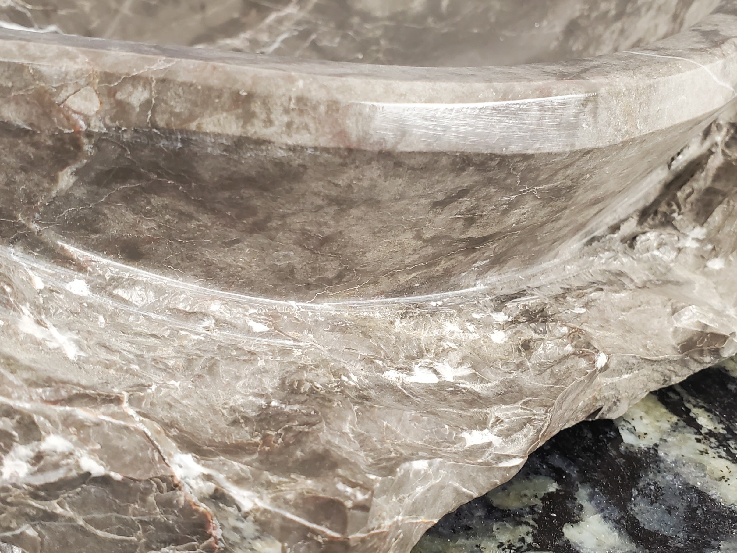 S28_14 Marble Stone Vessel Bathroom Sink