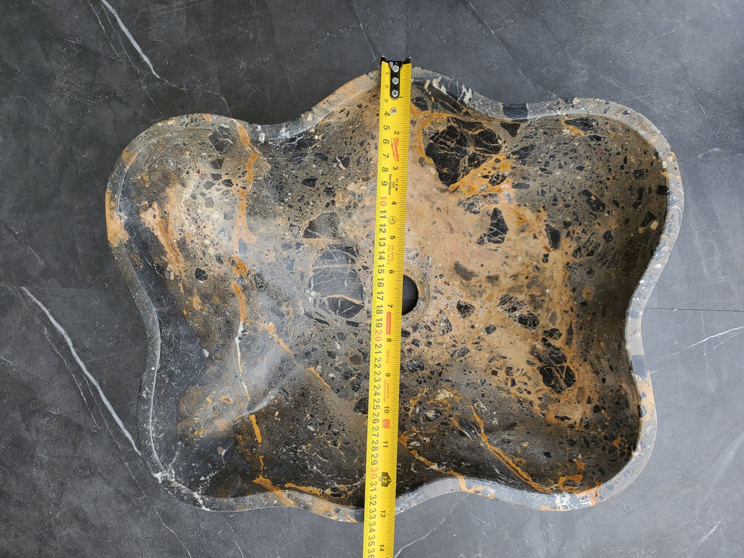 S29_23 Natural Stone Vessel Bathroom Sink