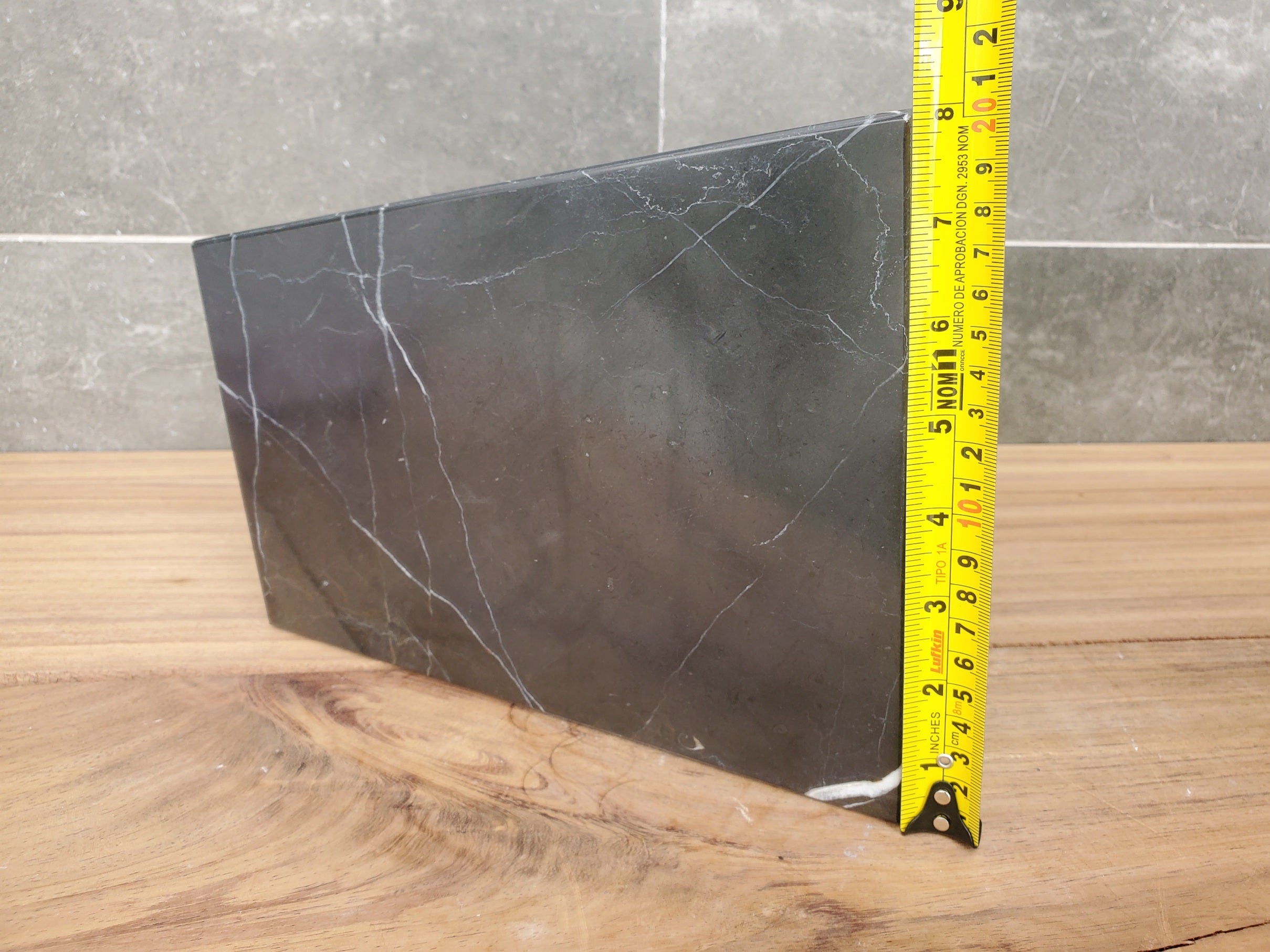 WB12SQ Marble Stone Waste Basket (Matte)