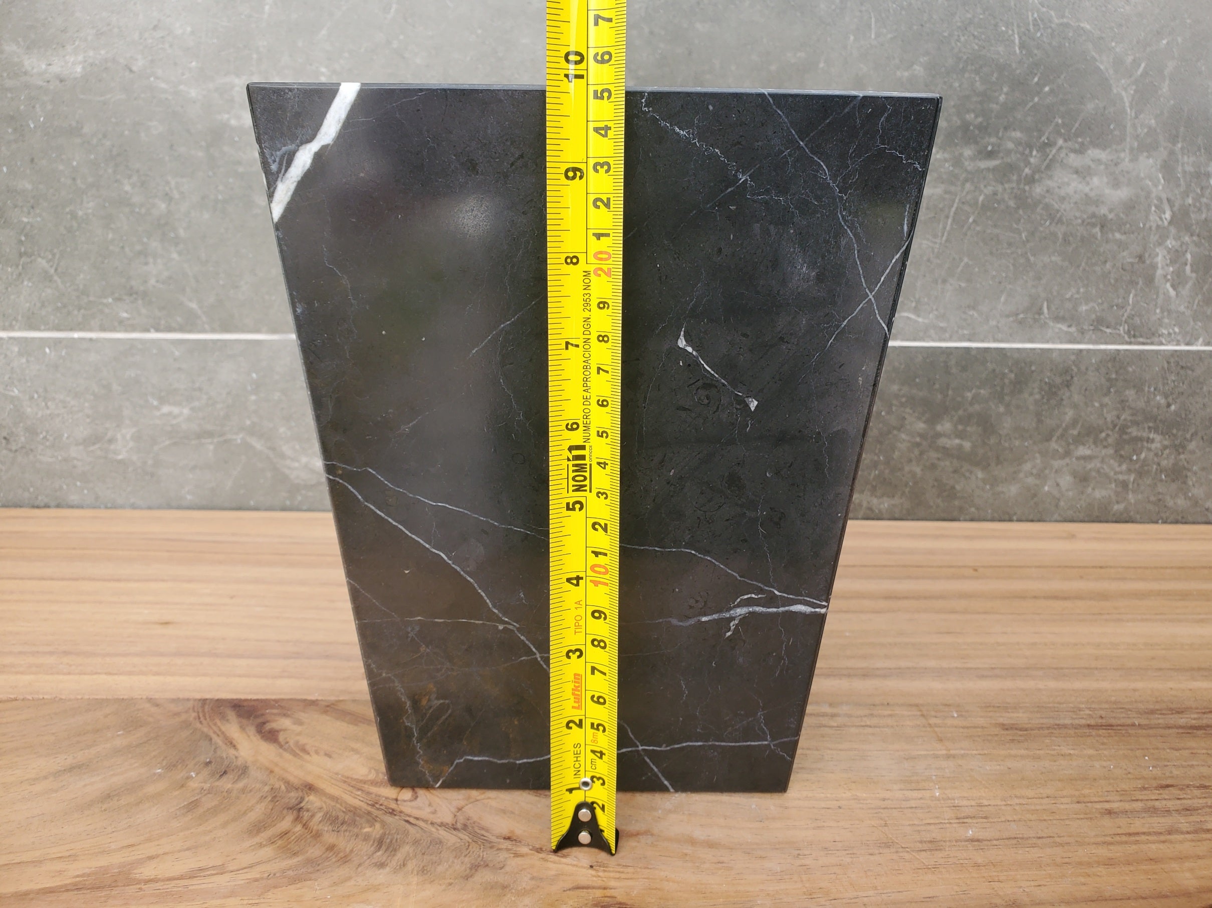 WB_10SQ Marble Stone Waste Basket