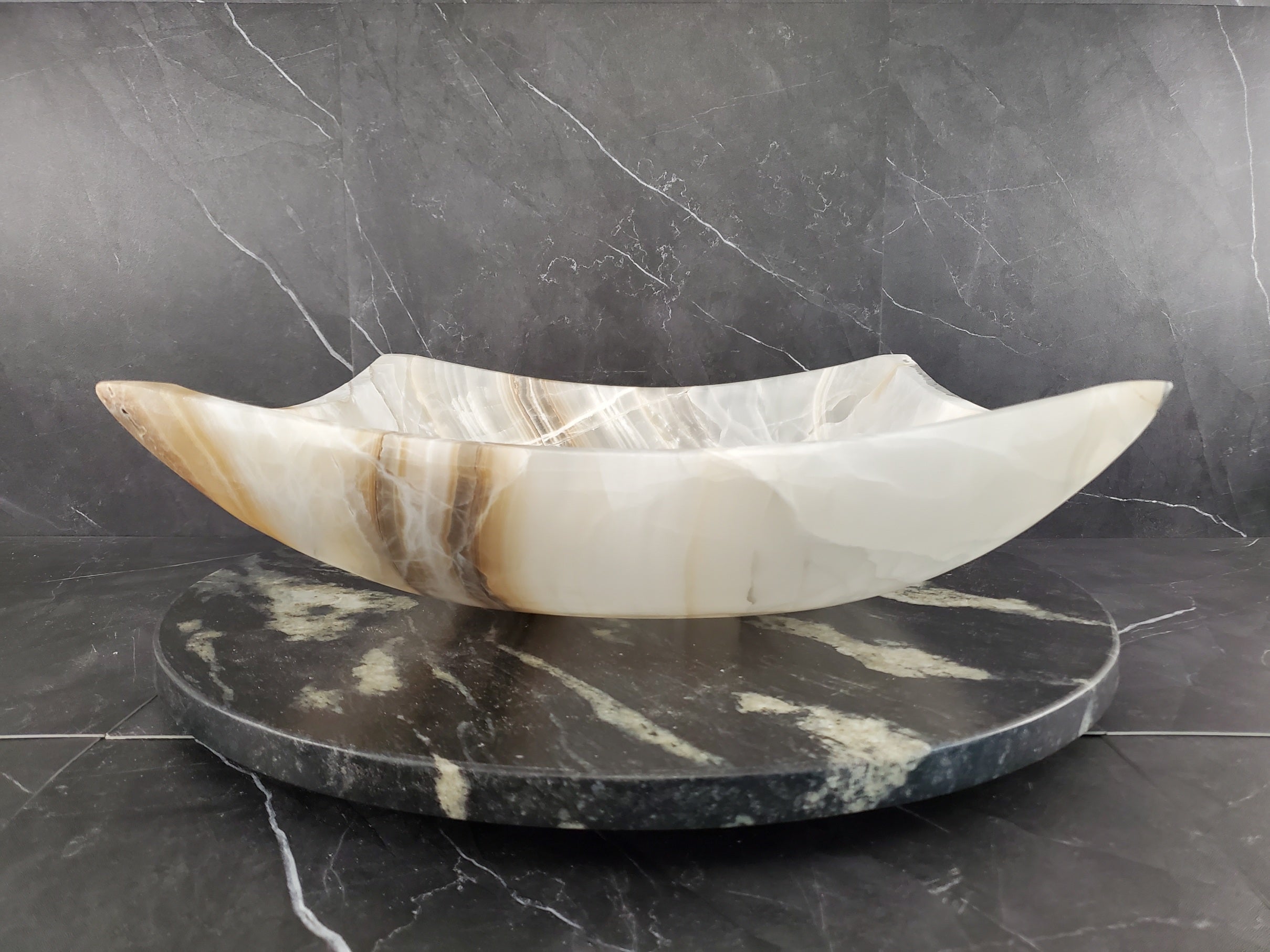 S26_01 Square Onyx Vessel Bathroom Sink
