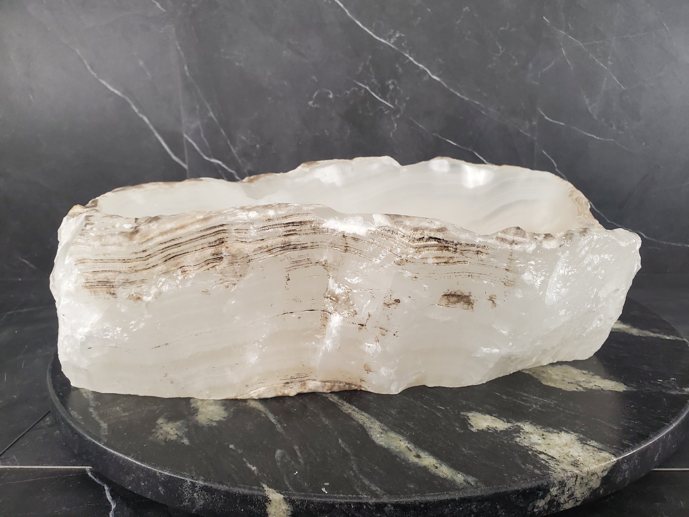 S26_04 Onyx Stone Bathroom Vessel Sink