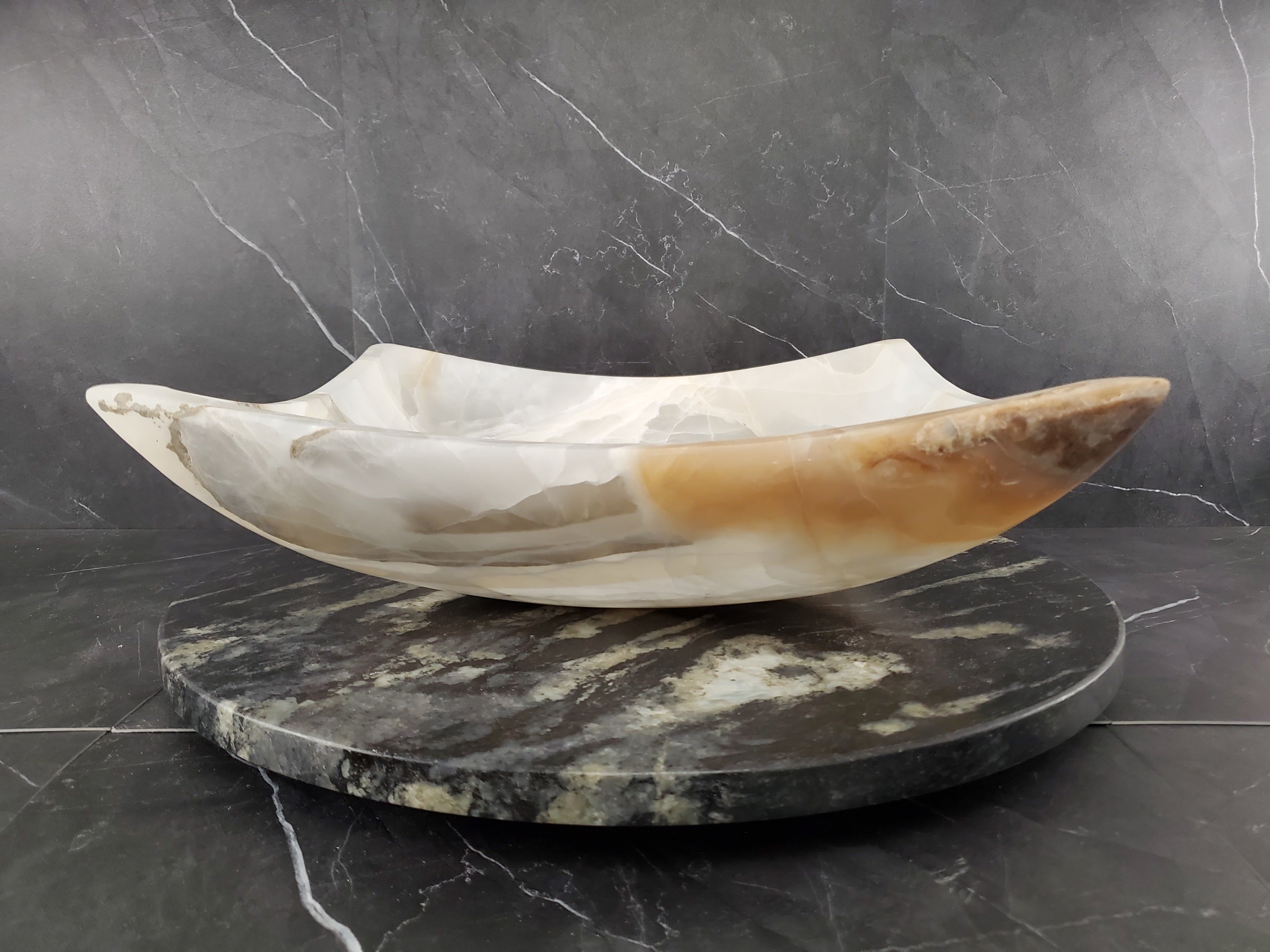 S26_01 Square Onyx Vessel Bathroom Sink