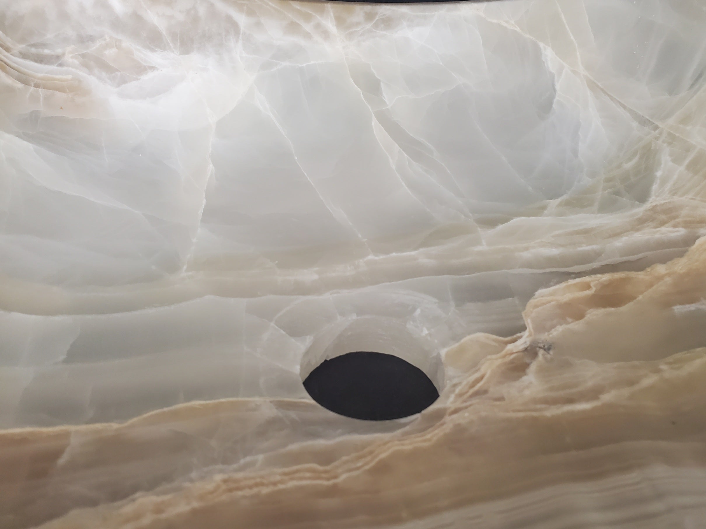S25_01 Square Onyx Vessel Bathroom Sink