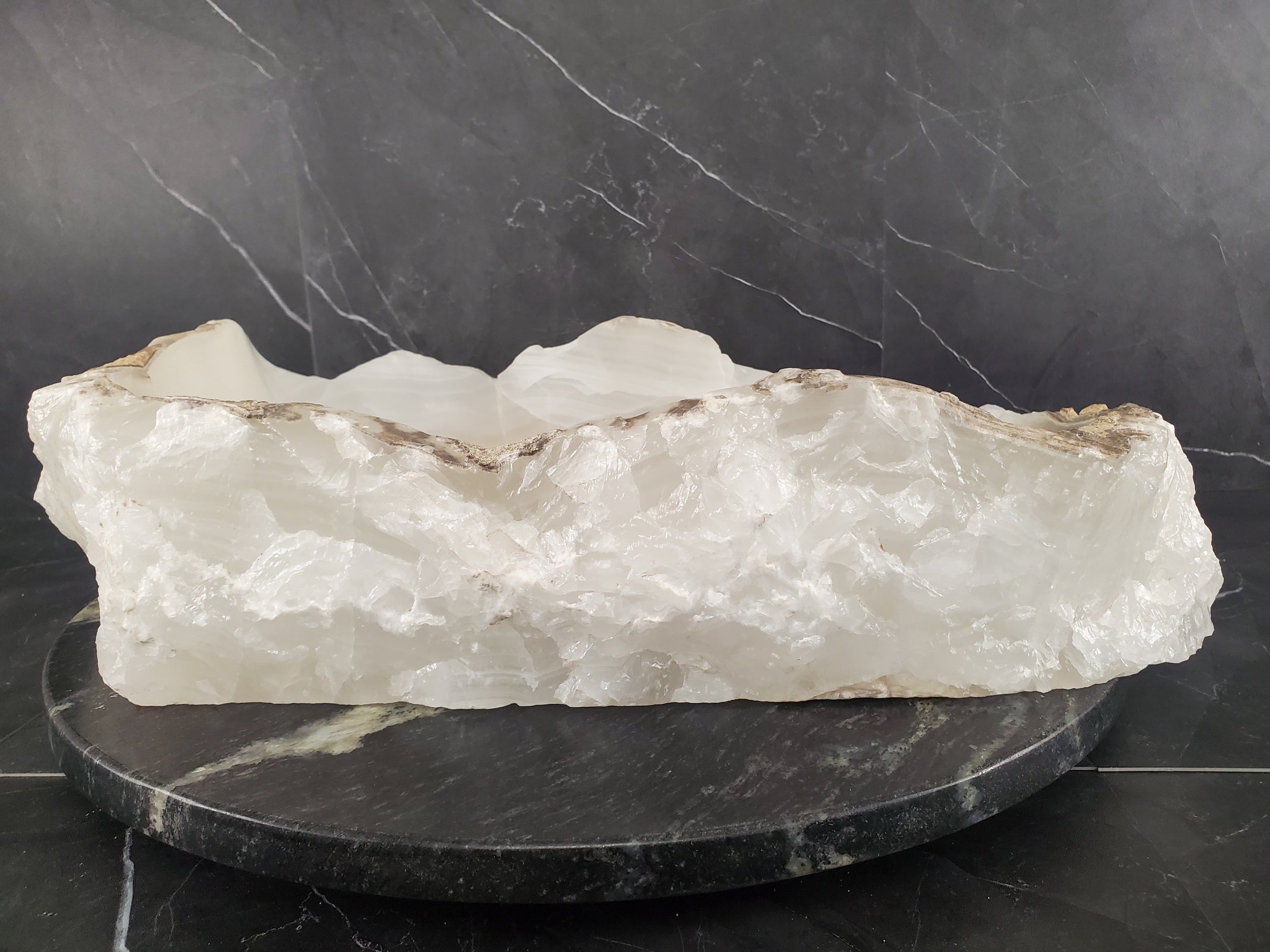 S26_05 Onyx Stone Bathroom Vessel Sink - 19.5 x 15.5 inch