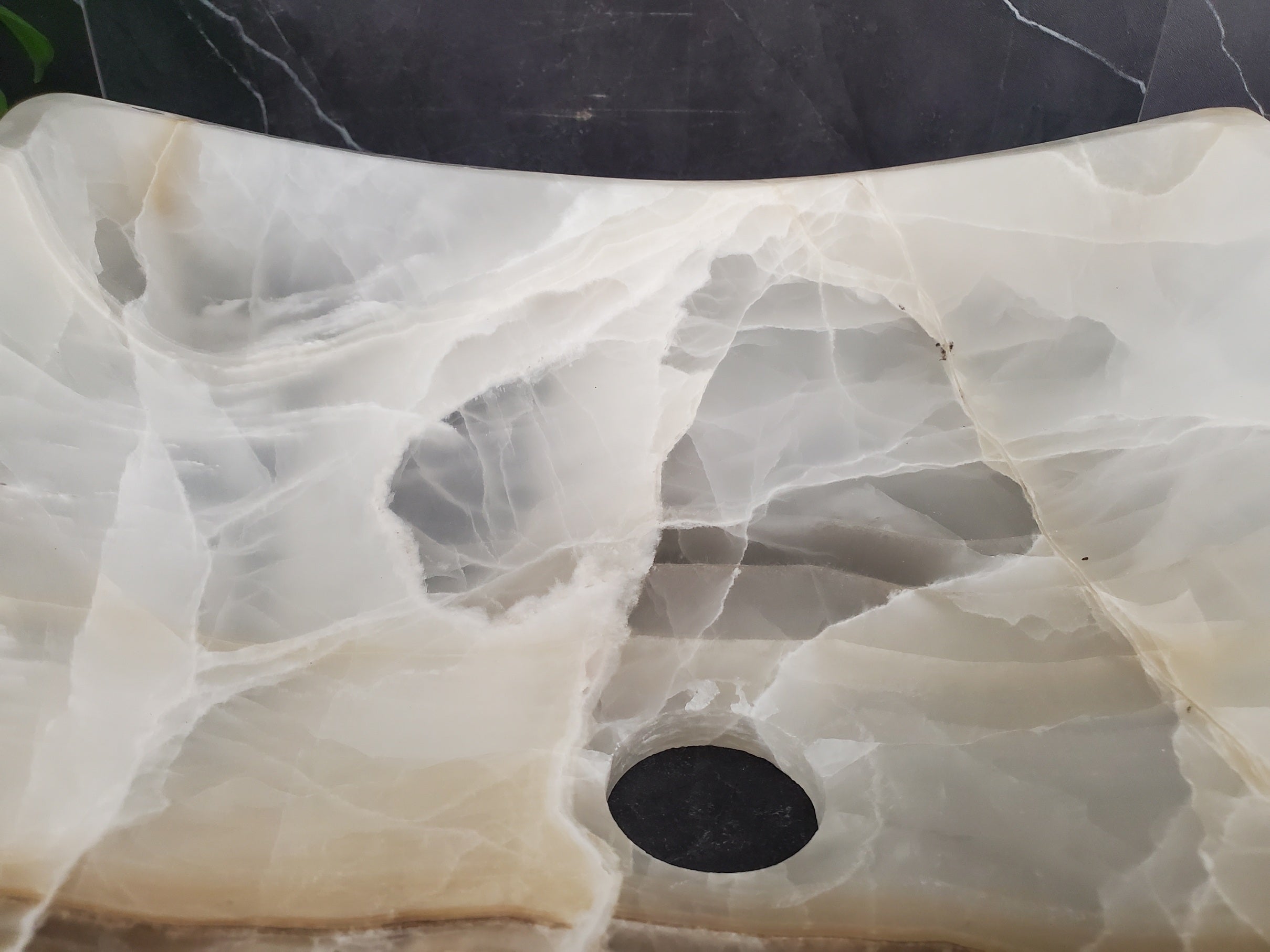 S26_01 Square Onyx Vessel Bathroom Sink