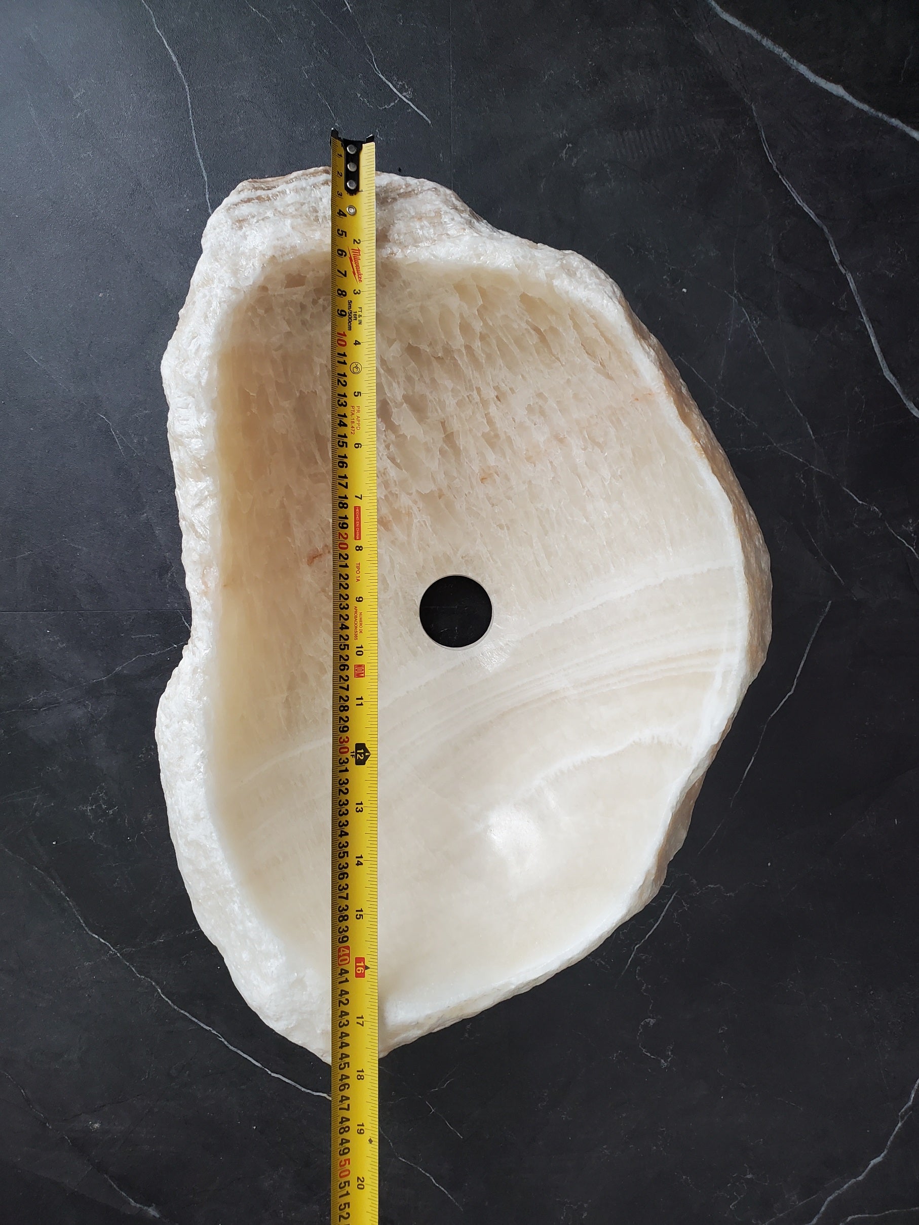 S25_20 Onyx Stone Vessel Sink