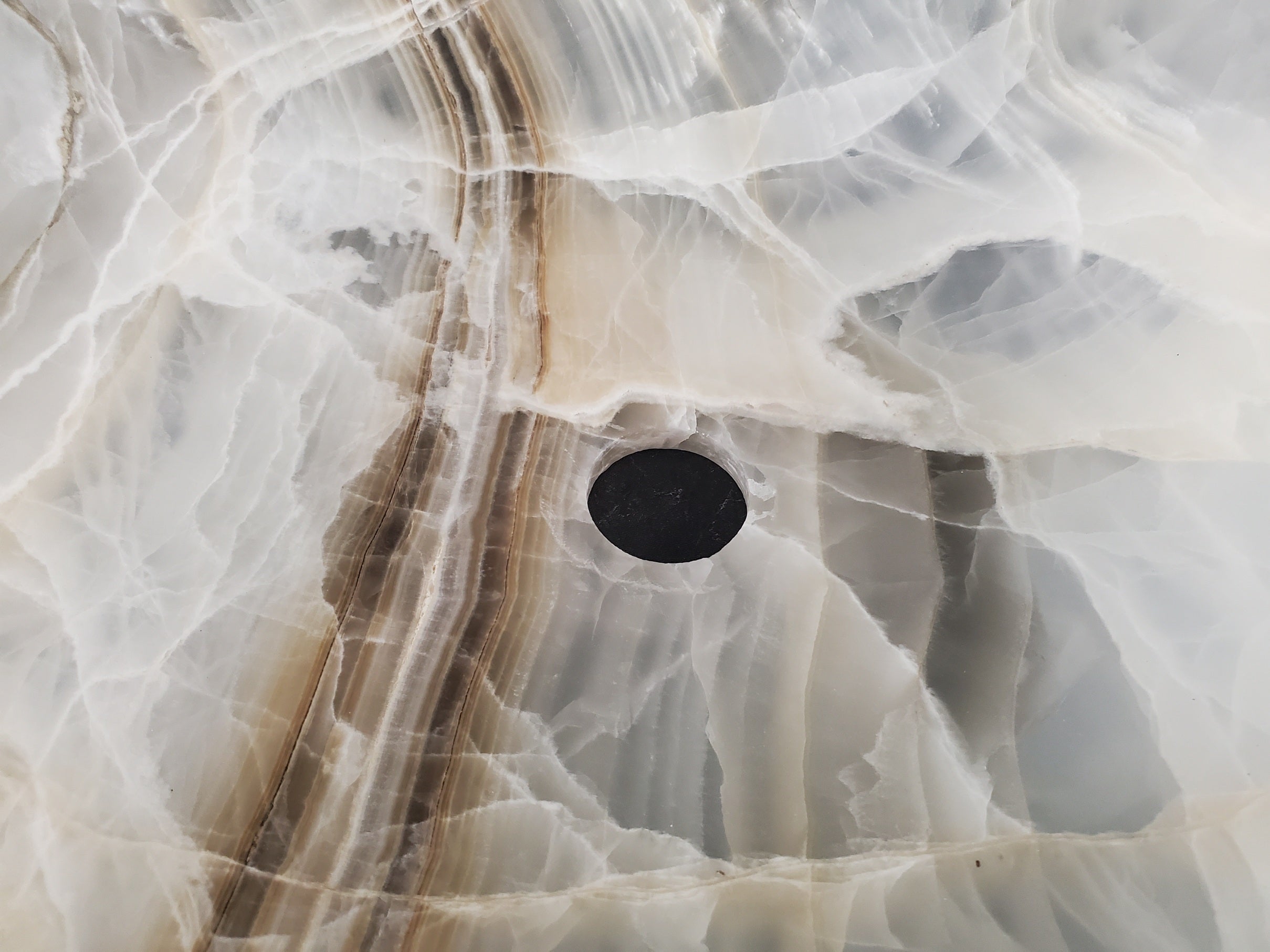 S26_01 Square Onyx Vessel Bathroom Sink