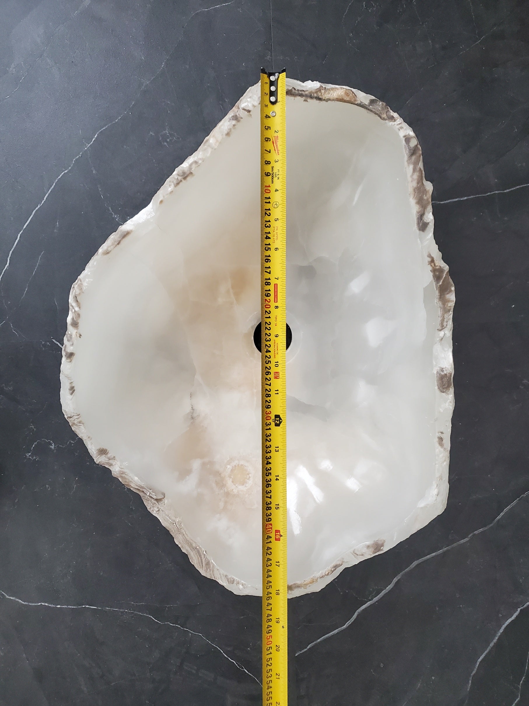 S26_04 Onyx Stone Bathroom Vessel Sink