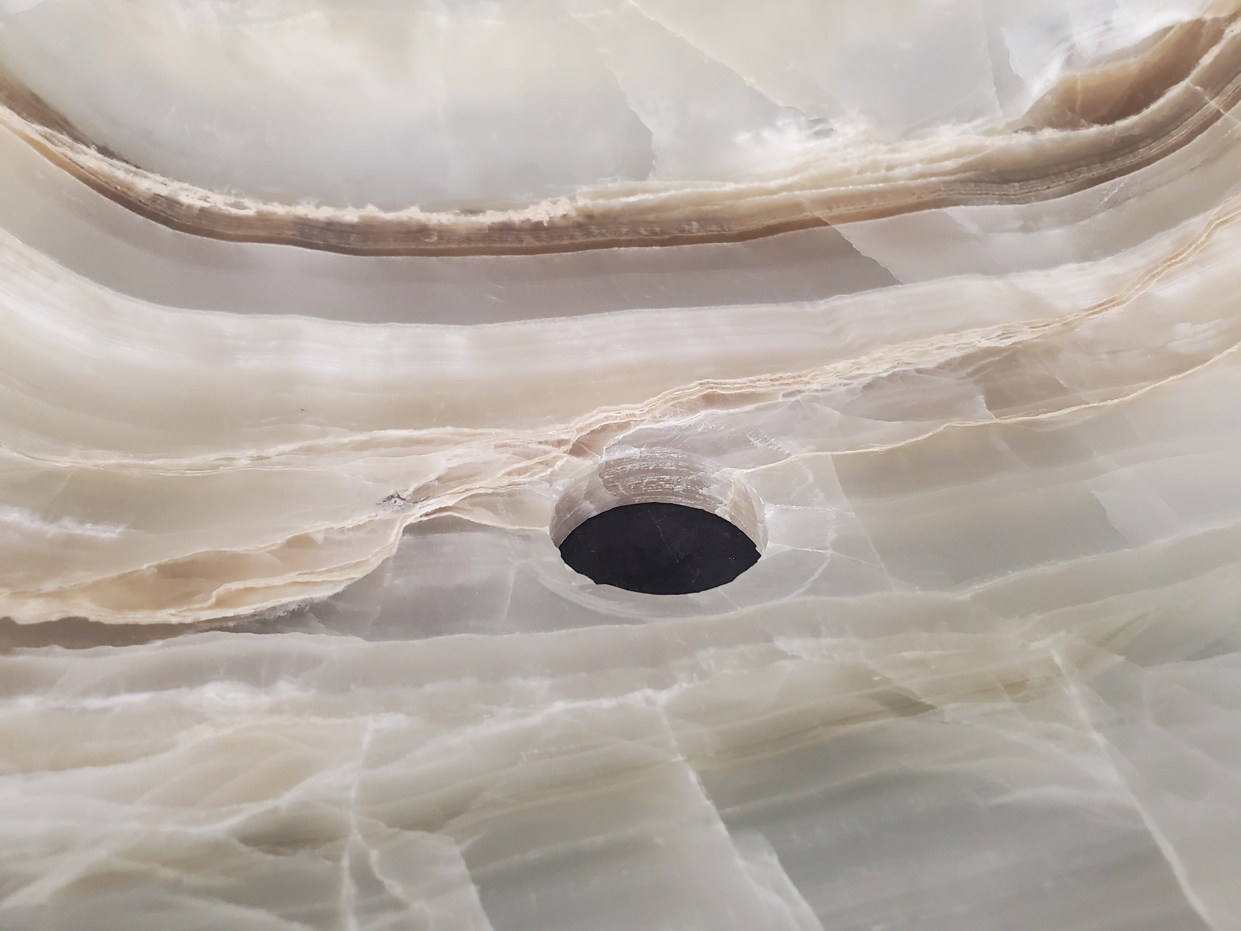 S25_01 Square Onyx Vessel Bathroom Sink