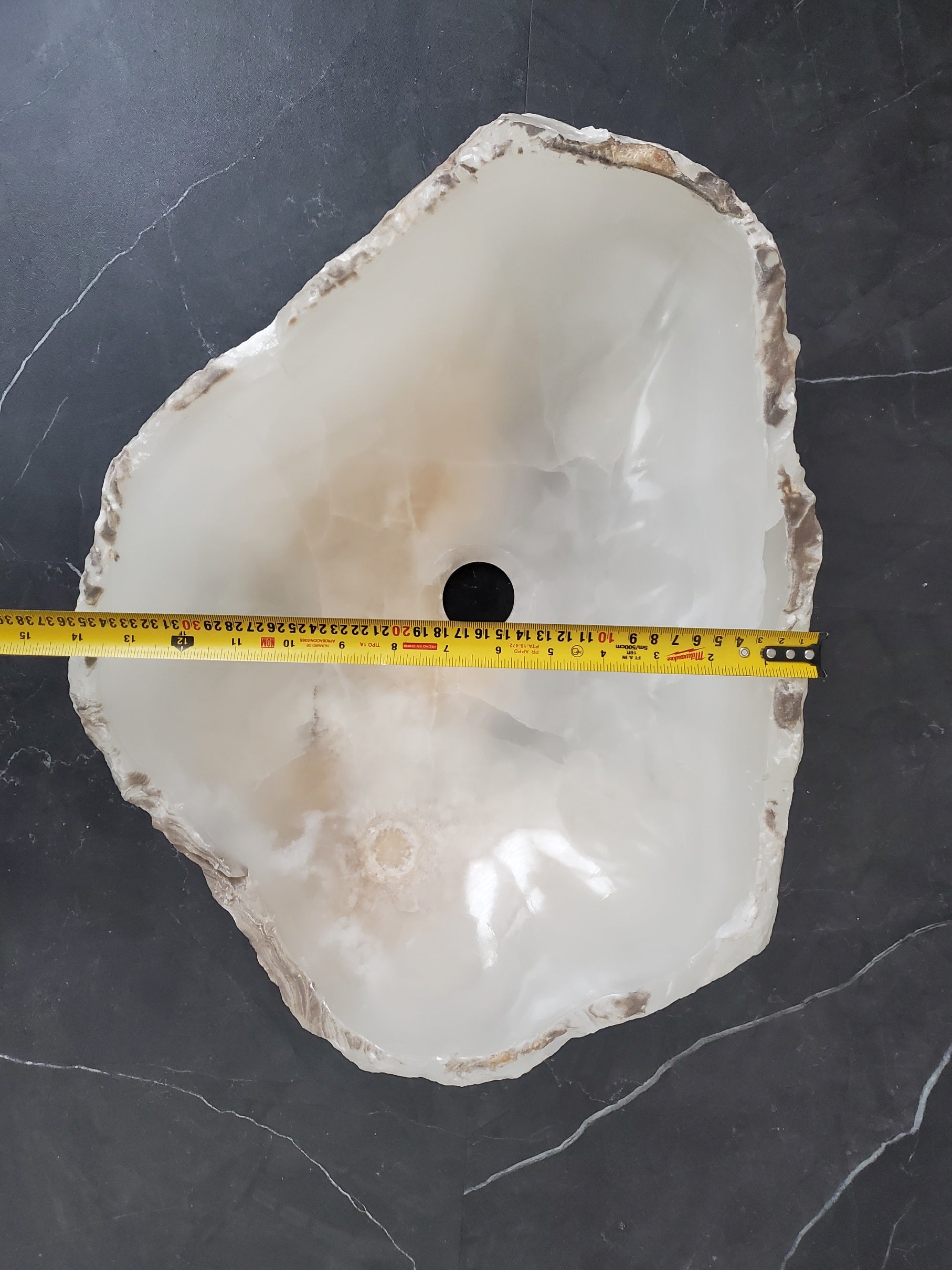 S26_04 Onyx Stone Bathroom Vessel Sink