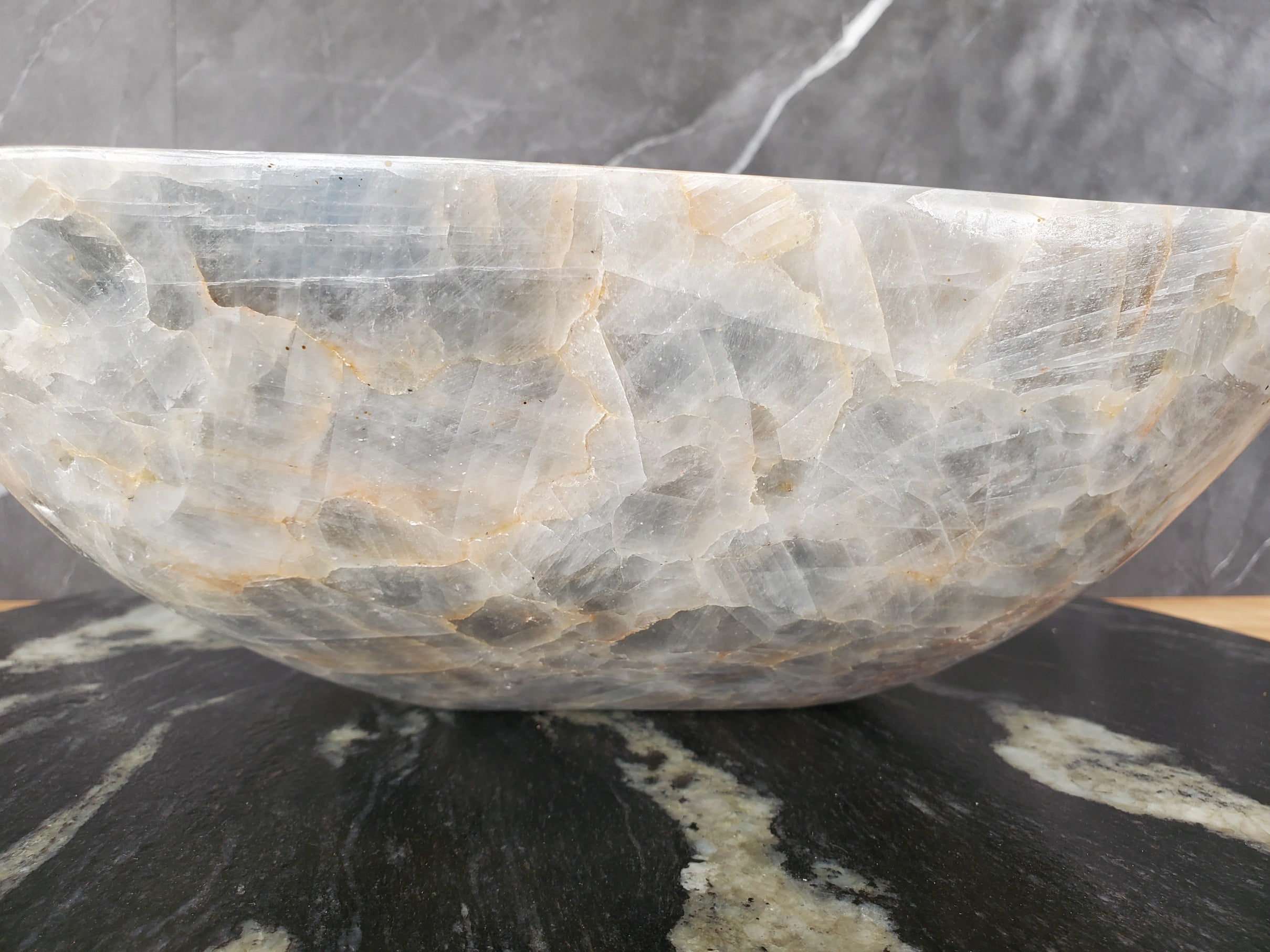 S34_11 Fluorite Stone Vessel Sink -13.7 x 13.7 inch