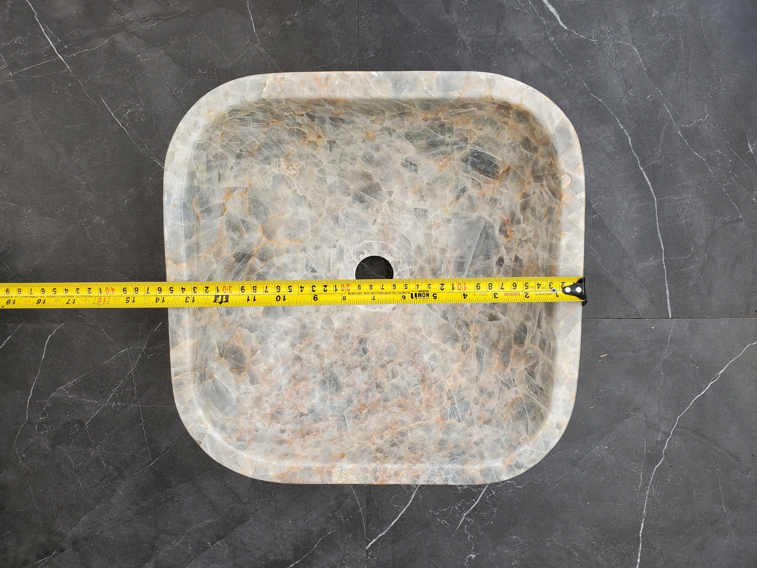 SET3402 Fluorite Stone Master Bath Set of 2 (Two) Vessel Sinks