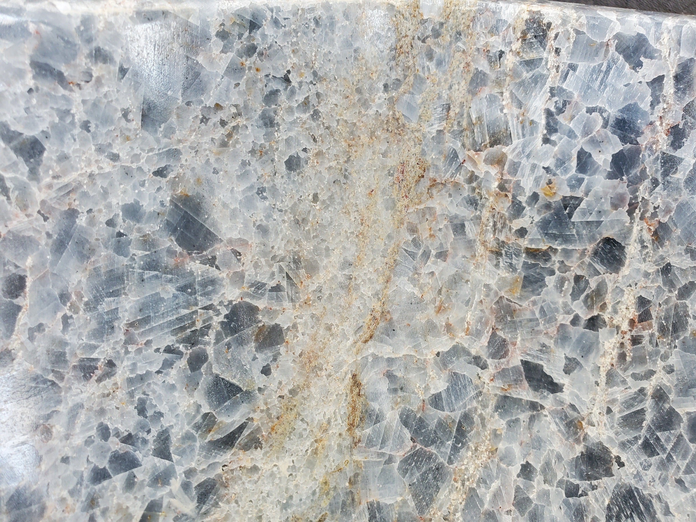 S34_13 Fluorite Stone Vessel Sink - Wavy