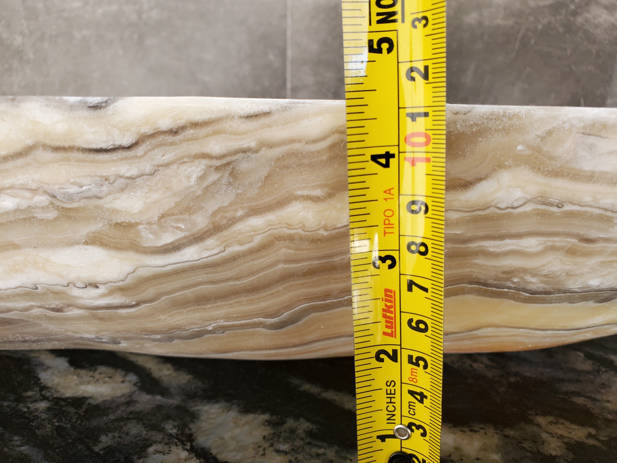 S33_52 Onyx Bathroom Vessel Sink - 19 x 13 inch
