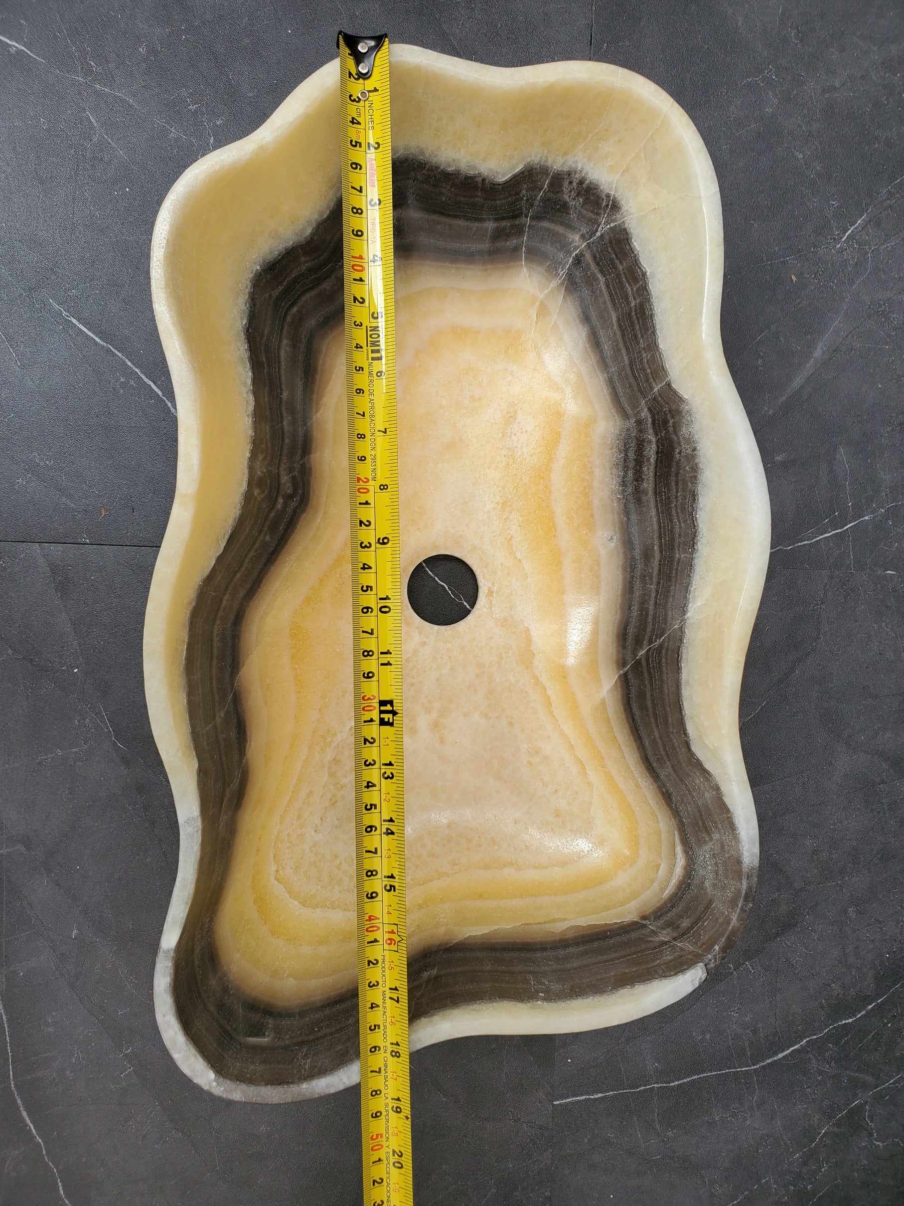 S33_45 Onyx Bathroom Vessel Sink - 18.5 x 11 inch