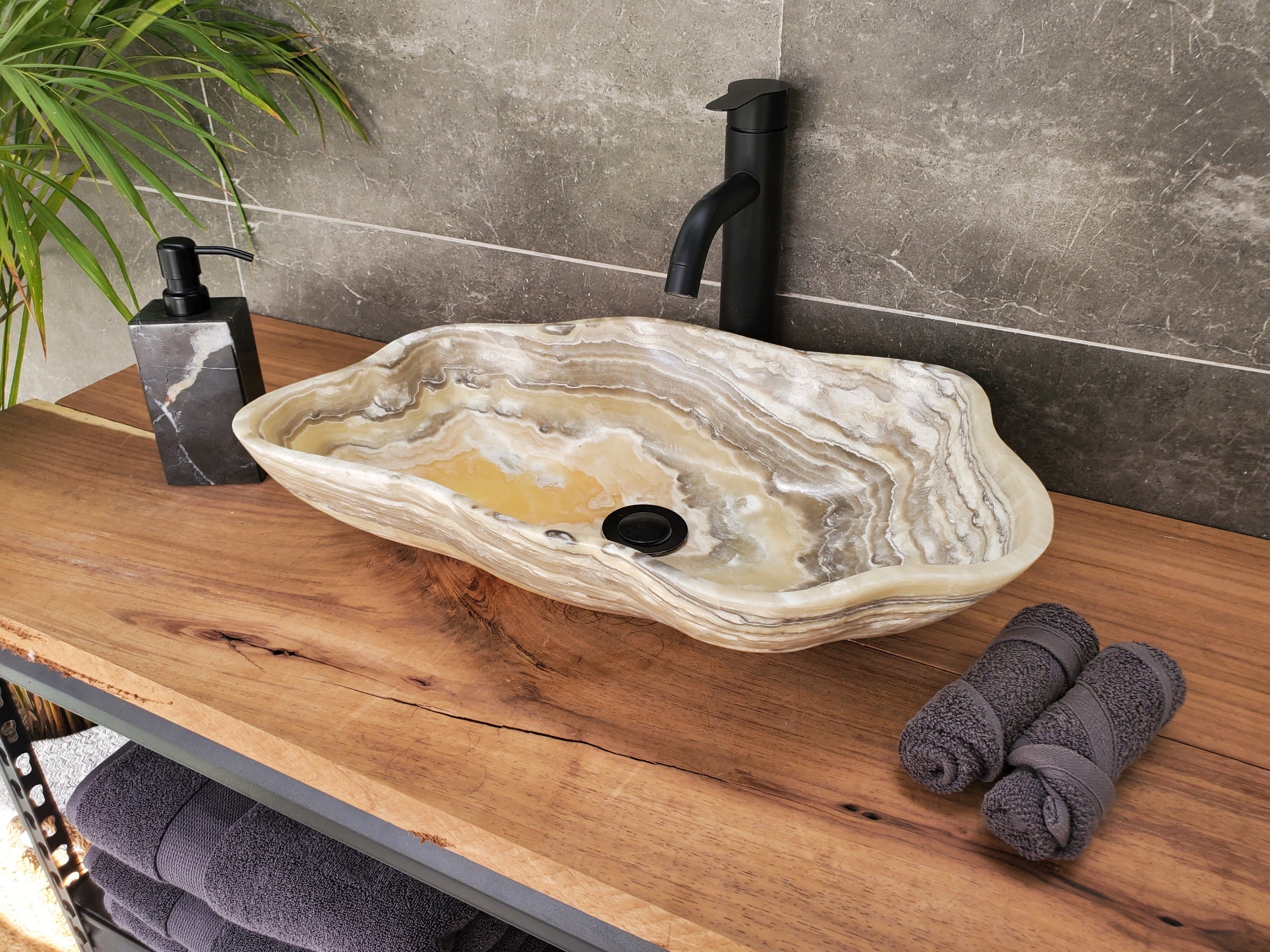 S33_53 Onyx Bathroom Vessel Sink - 19.5 x 12.5