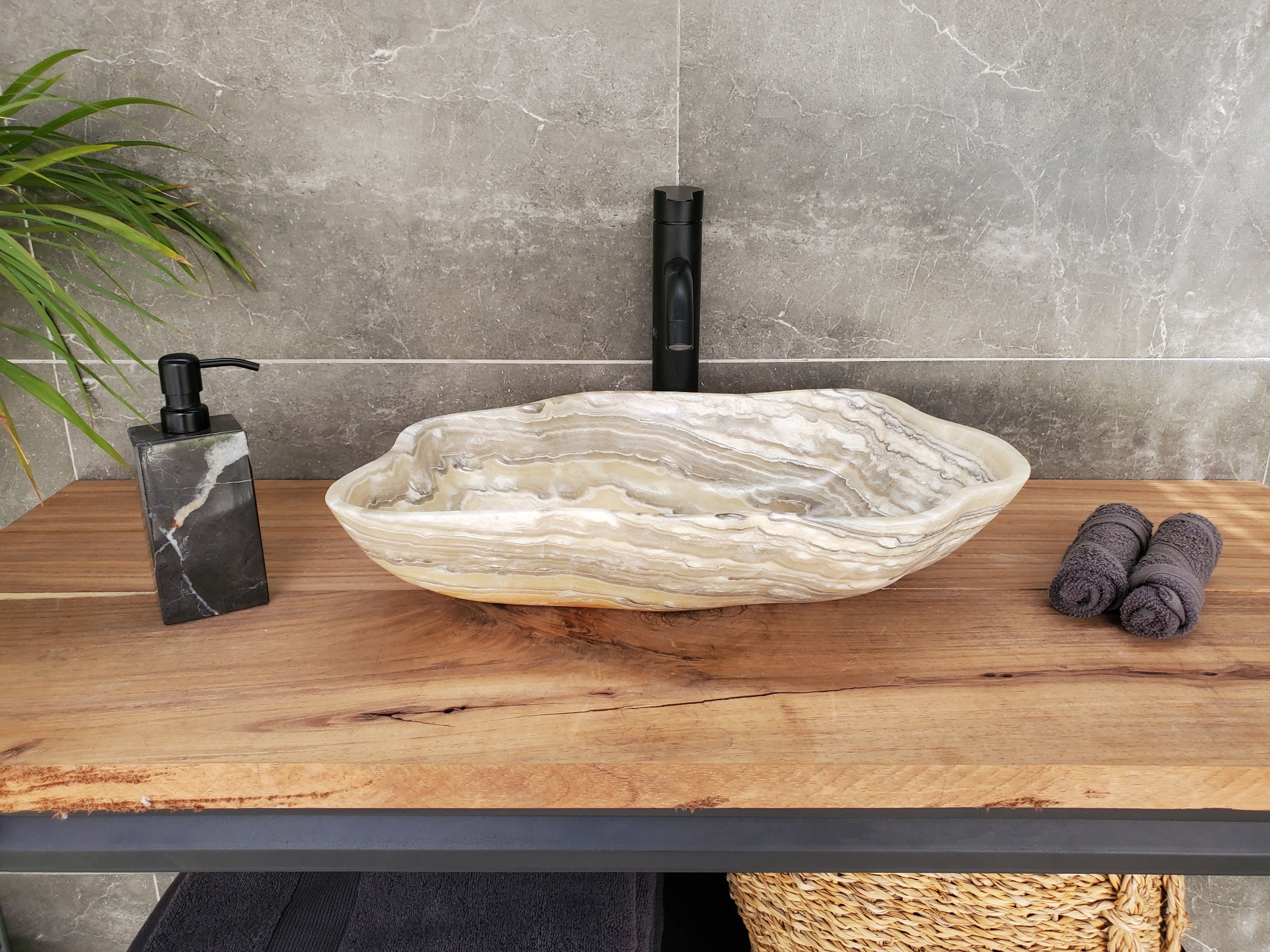 S33_53 Onyx Bathroom Vessel Sink - 19.5 x 12.5