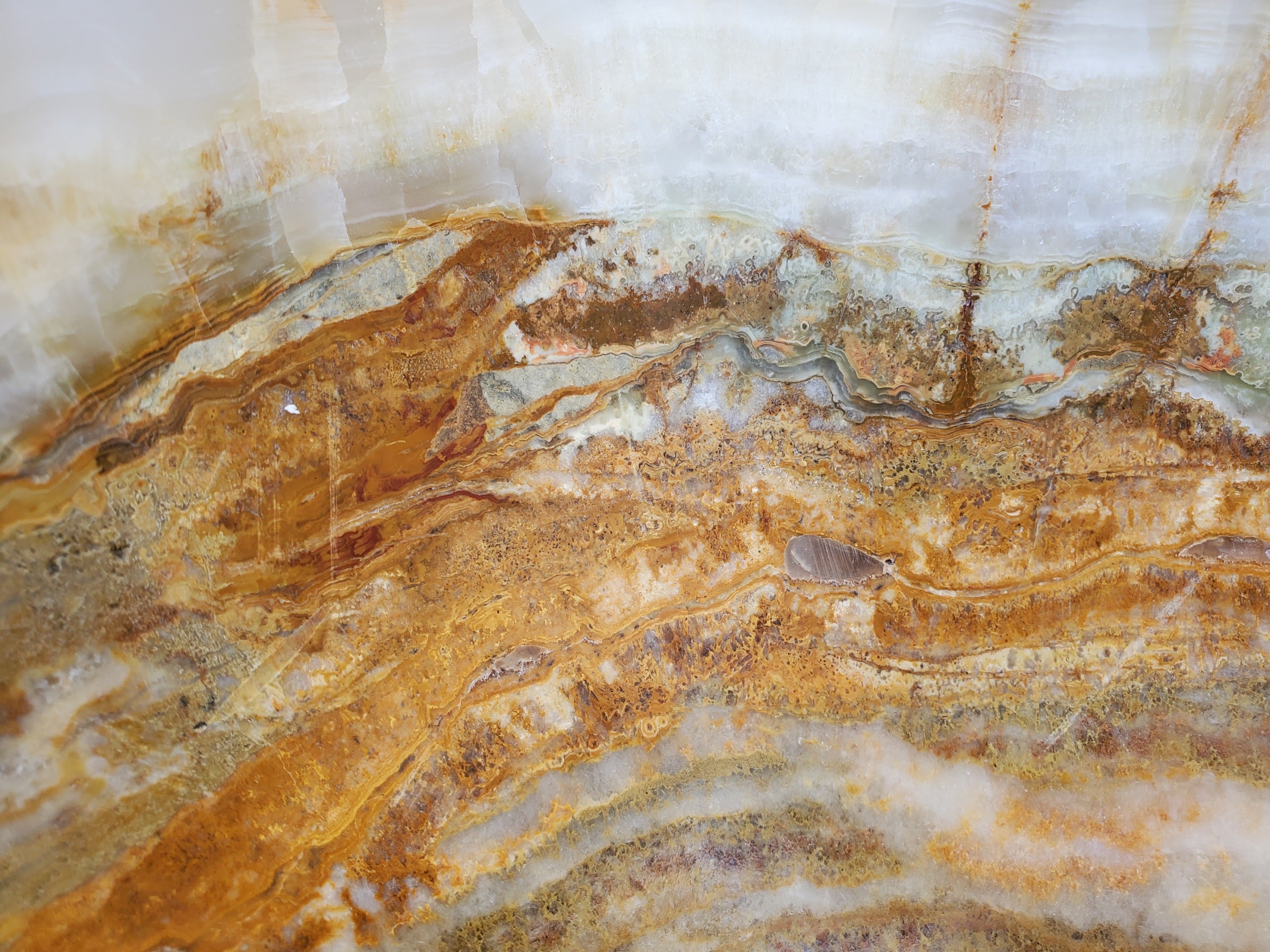 S30_01 Onyx Stone Vessel Bathroom Sink- 17 x 14 inch