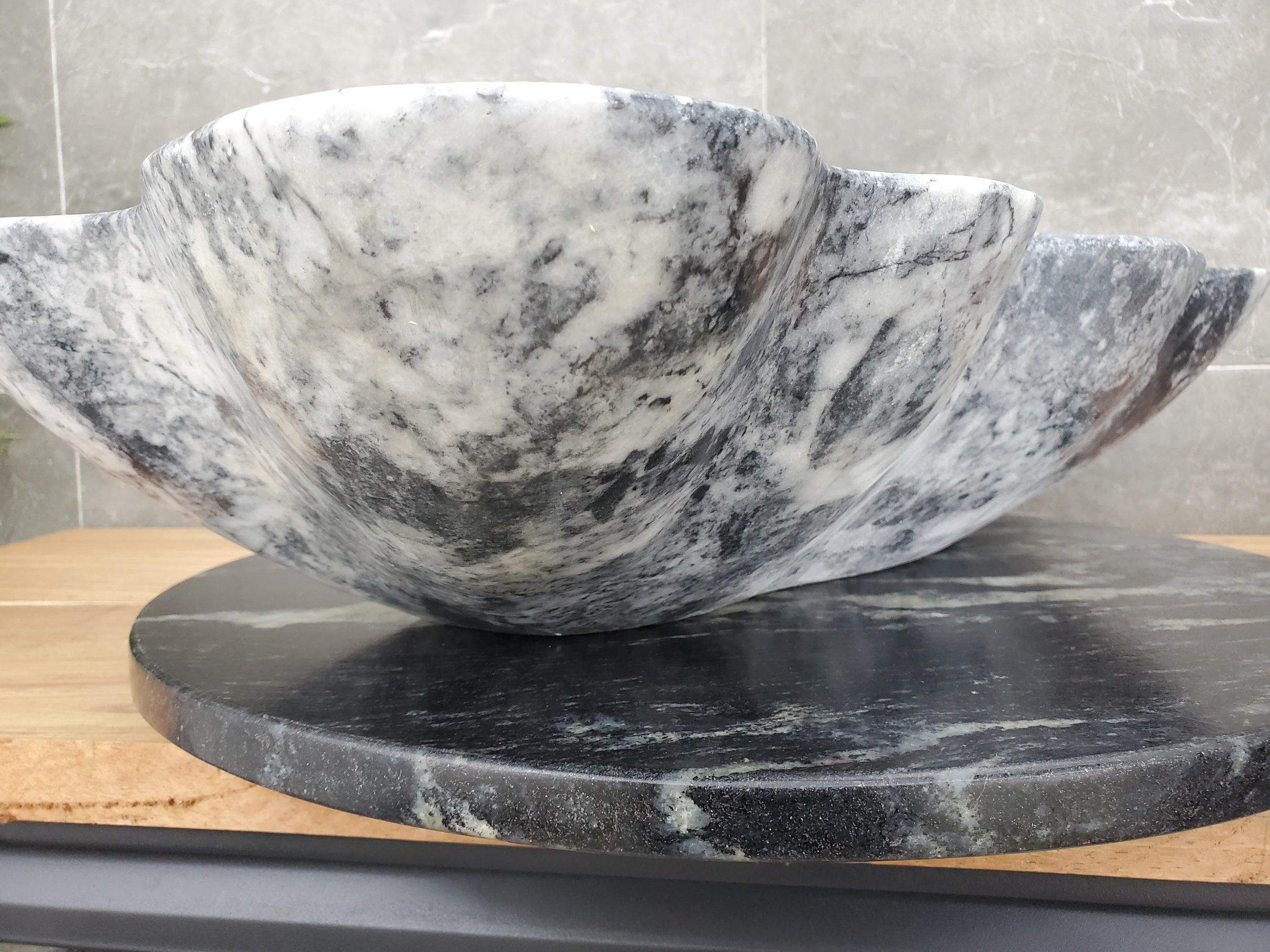 S32_06 Marble Vessel Bathroom Sink - 23 x 13 inch