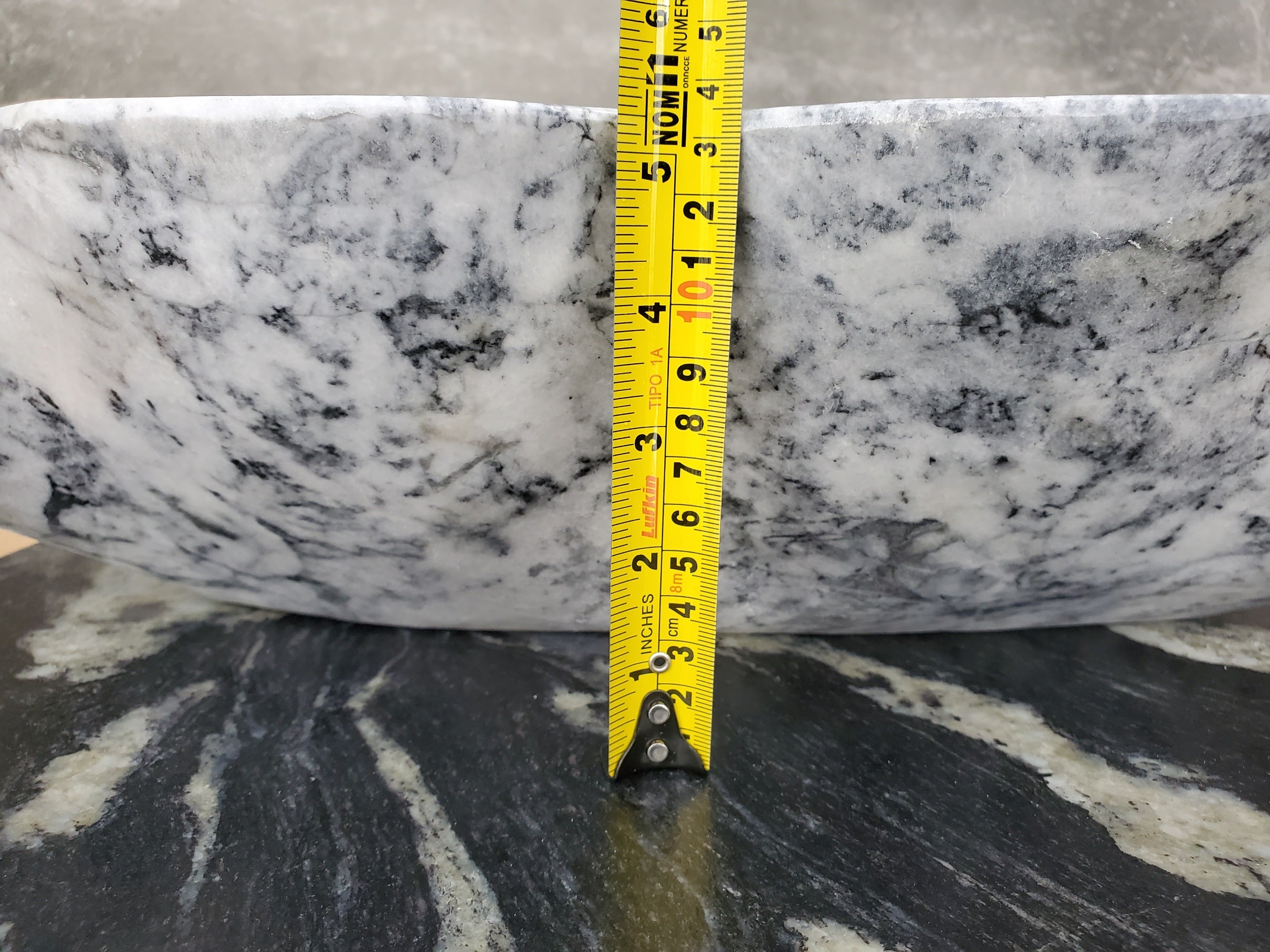 S32_06 Marble Vessel Bathroom Sink - 23 x 13 inch