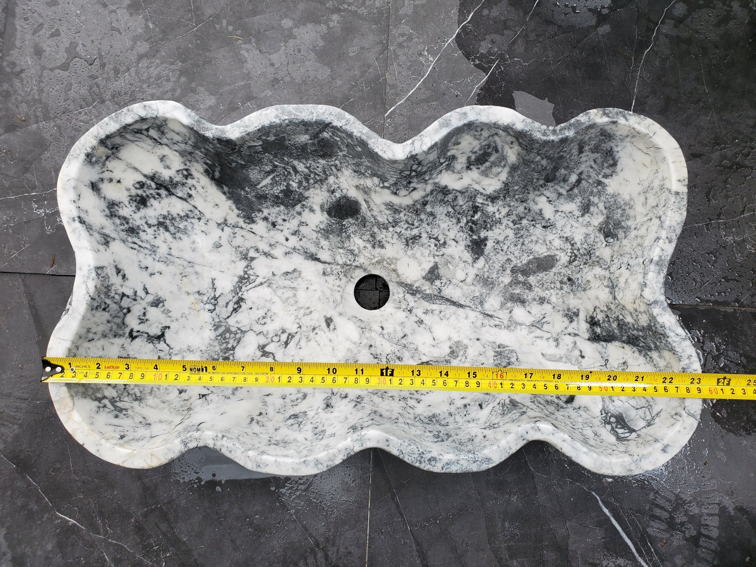 S32_06 Marble Vessel Bathroom Sink