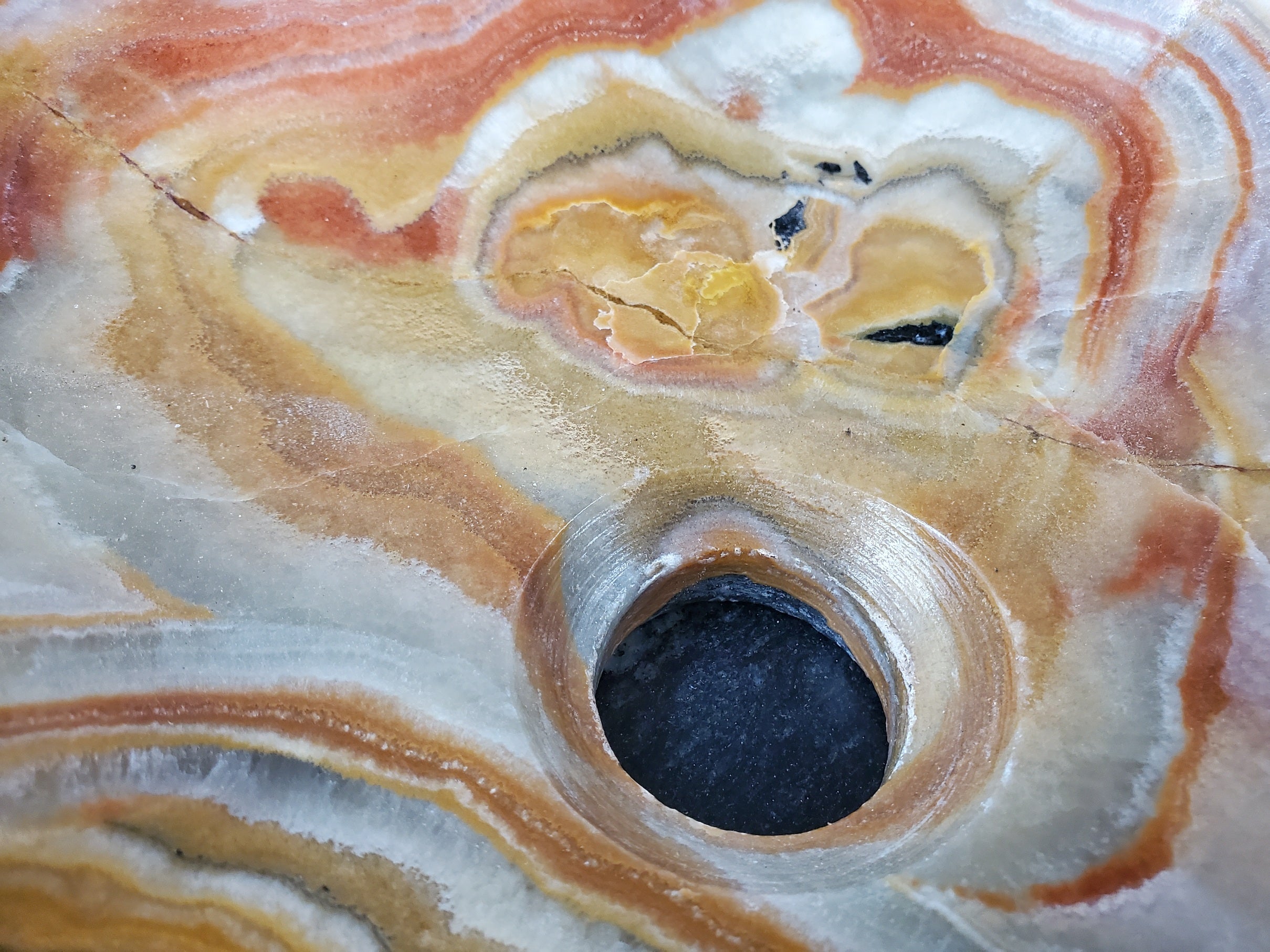 S31_29 Onyx Stone Vessel Bathroom Sink