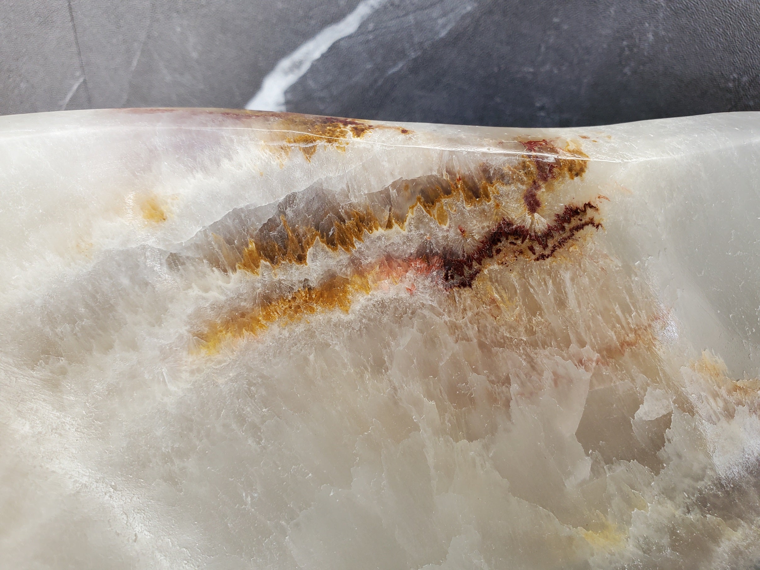 S34_16 Onyx Stone Vessel Bathroom Sink