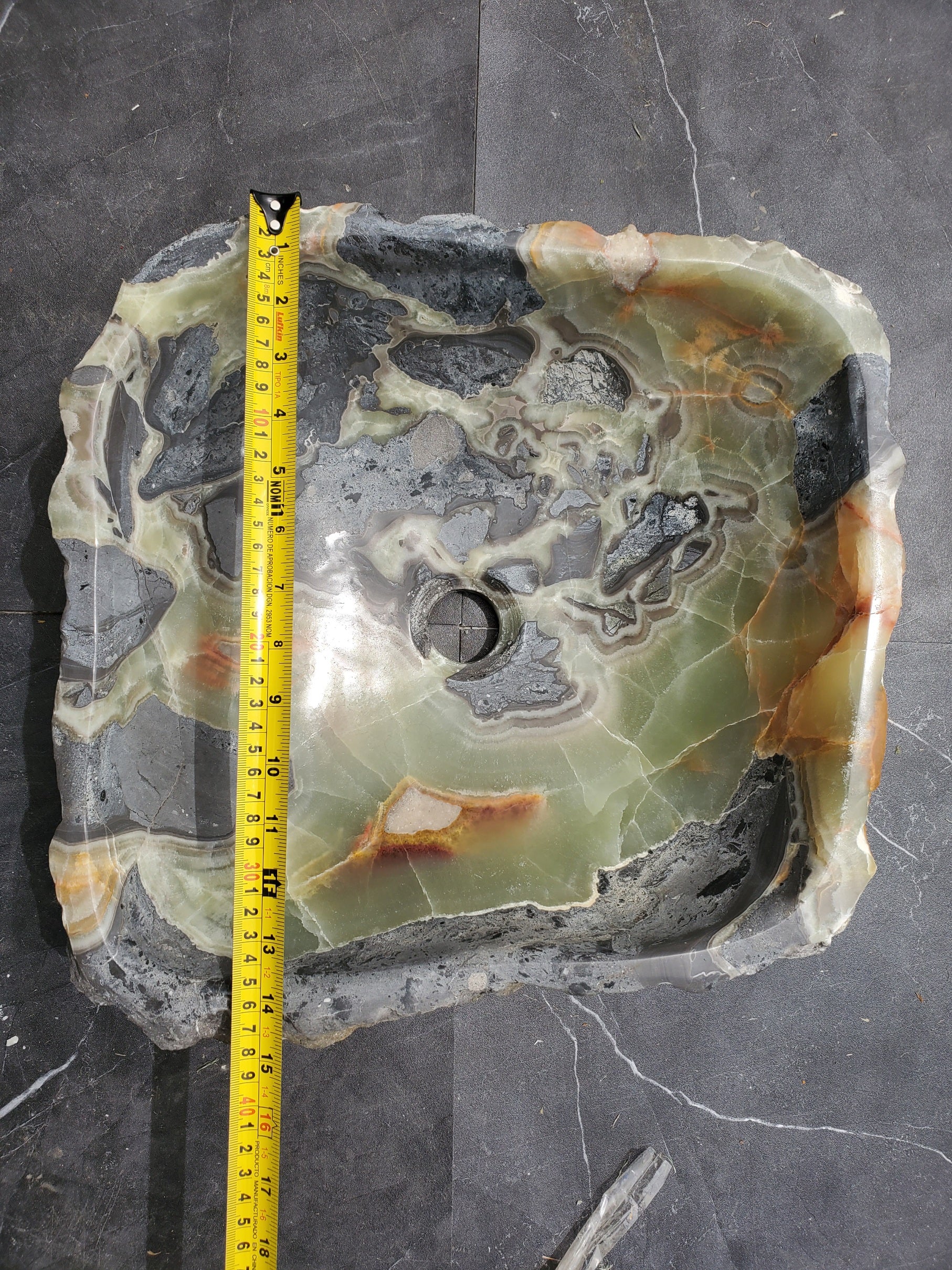 SET8063 Onyx Stone Vessel Bathroom Sink (Set of Two)