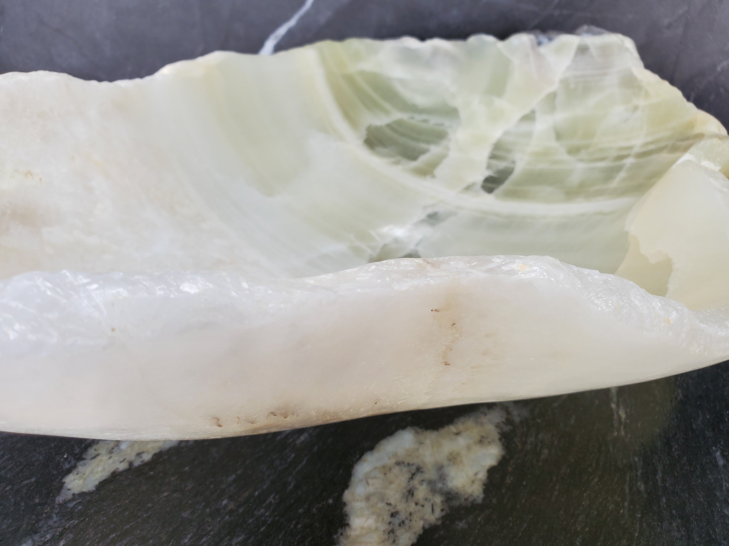 S34_15 Green Onyx Bathroom Vessel Sink - 20 x 12 inch