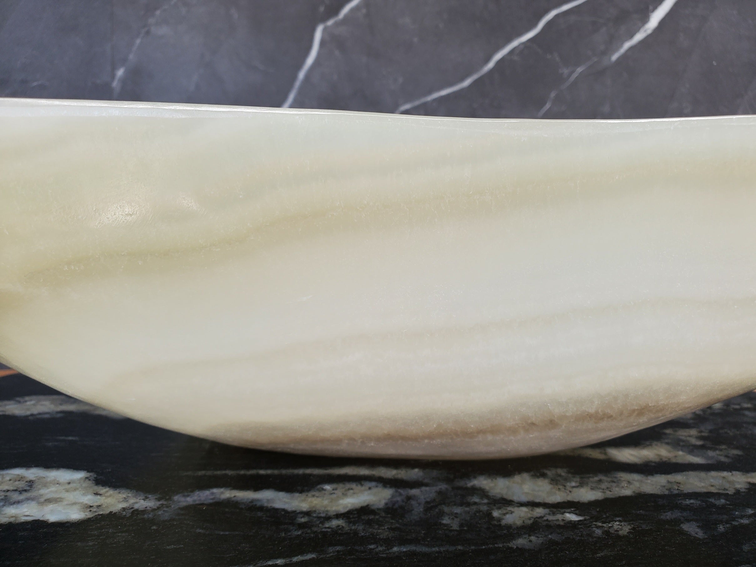 S34_18 Light Green Onyx Bathroom Vessel Sink