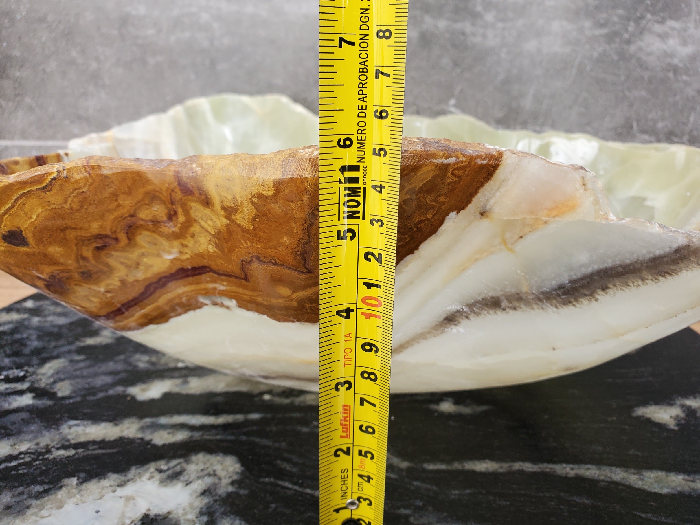 S32_07 Onyx Stone Vessel Bathroom Sink