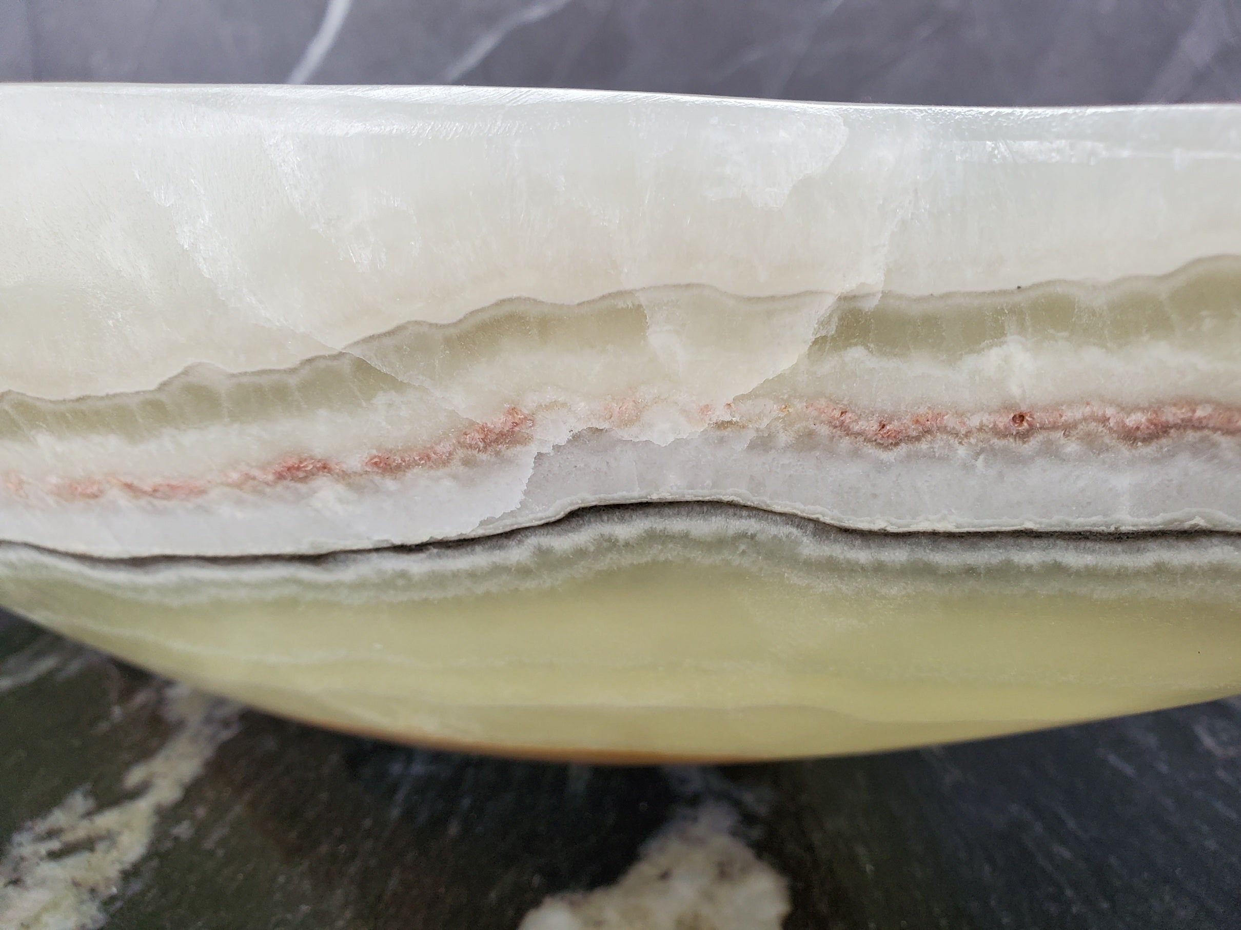 S34_24 Light Green Onyx Stone Vessel Sink - 20 x 13.5 Inch