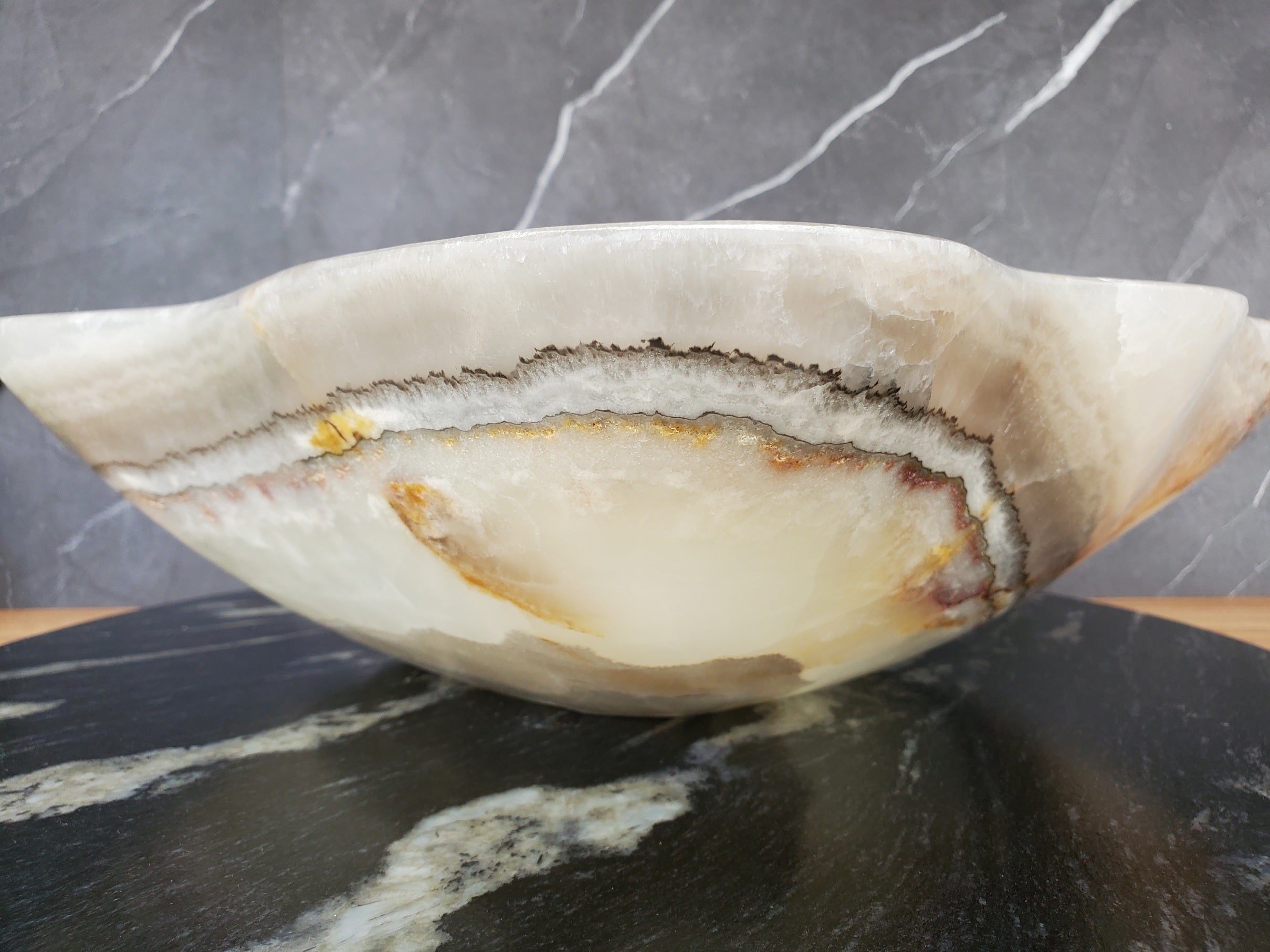 S34_16 Onyx Stone Vessel Bathroom Sink