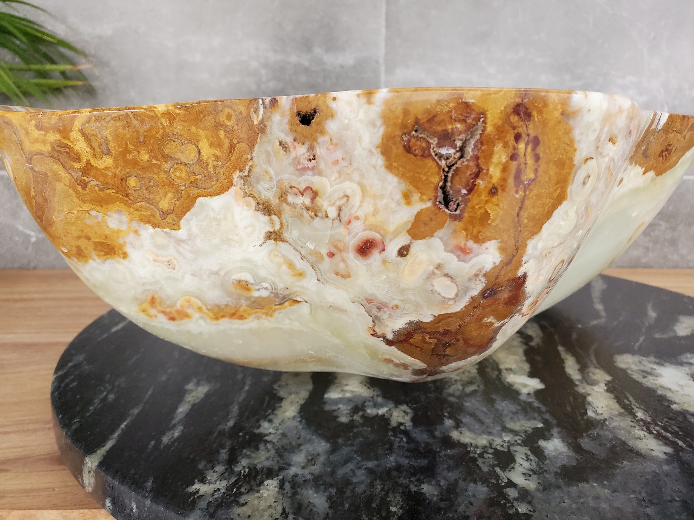 S33_38 Green Onyx Bathroom Vessel Sink