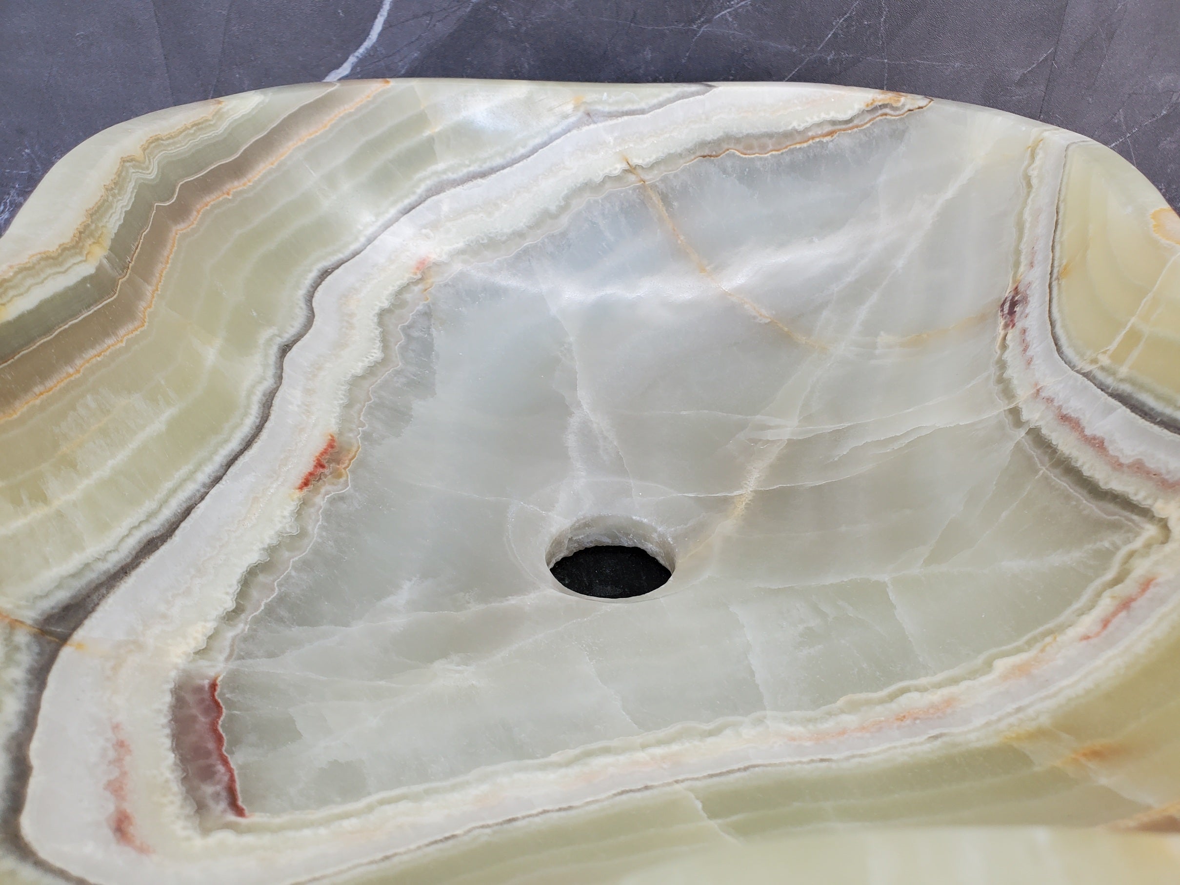 S34_17 Green Onyx Bathroom Vessel Sink