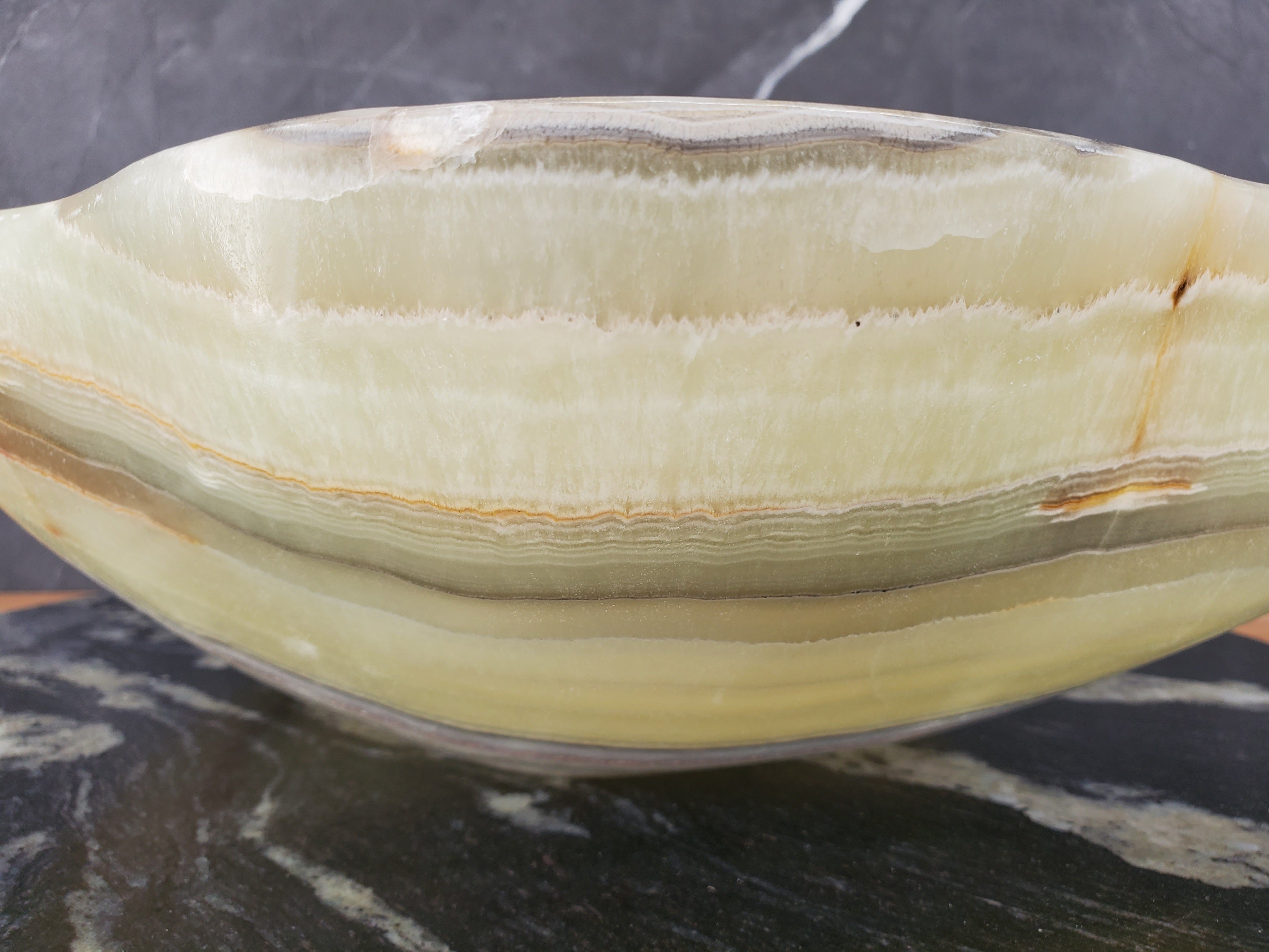 S34_14 Green Onyx Bathroom Vessel Sink -16.7 x 14.5 inch