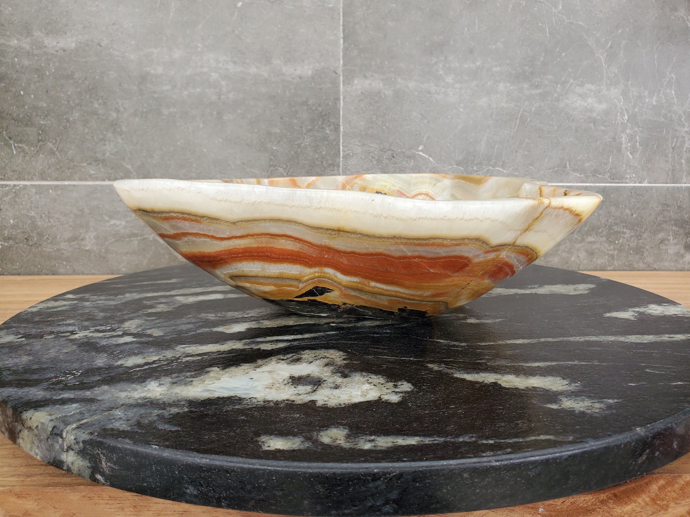 S31_29 Onyx Stone Vessel Bathroom Sink