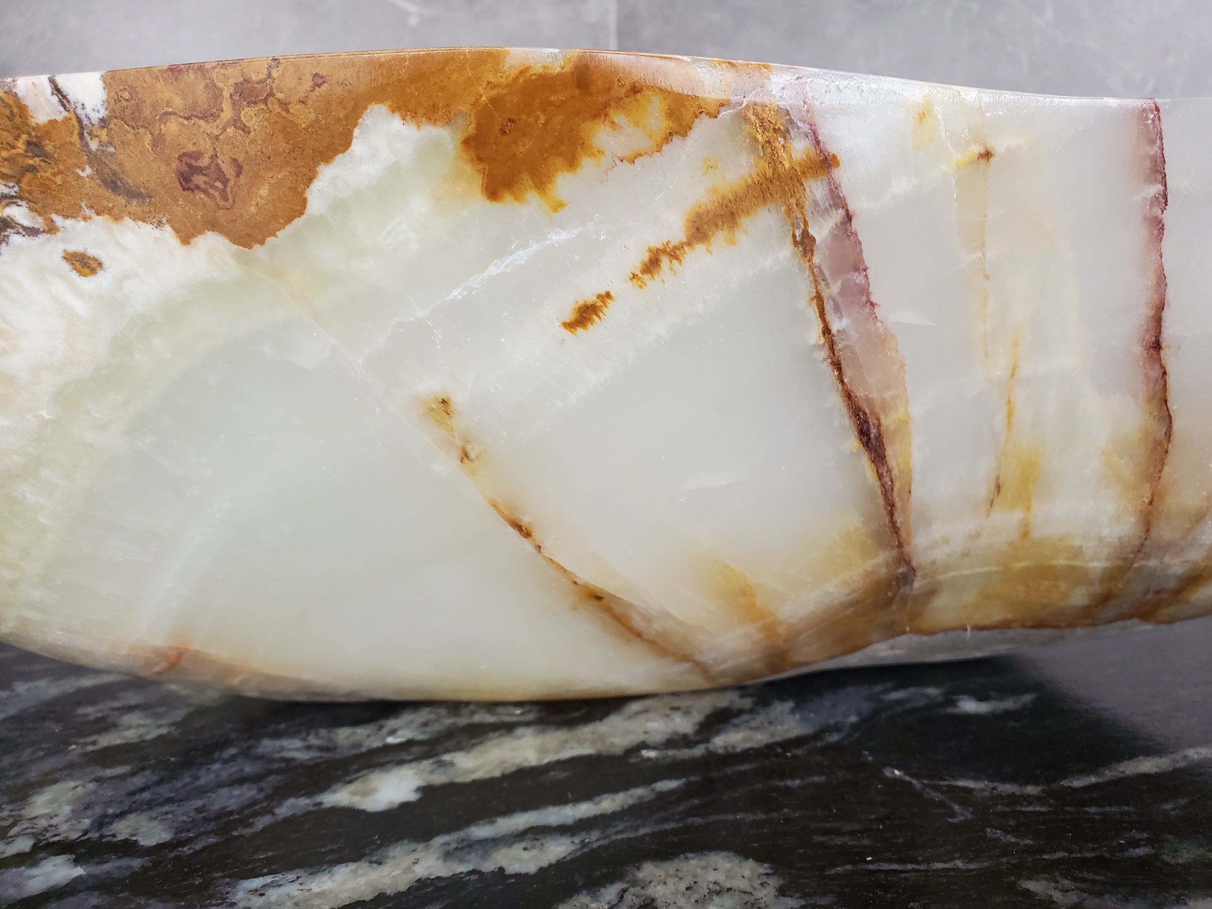 S33_38 Green Onyx Bathroom Vessel Sink