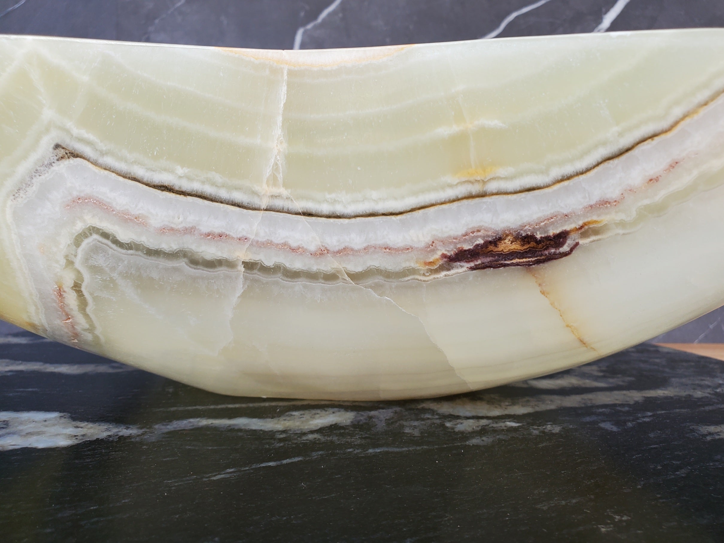 S34_17 Green Onyx Bathroom Vessel Sink - 17 x 14 inch